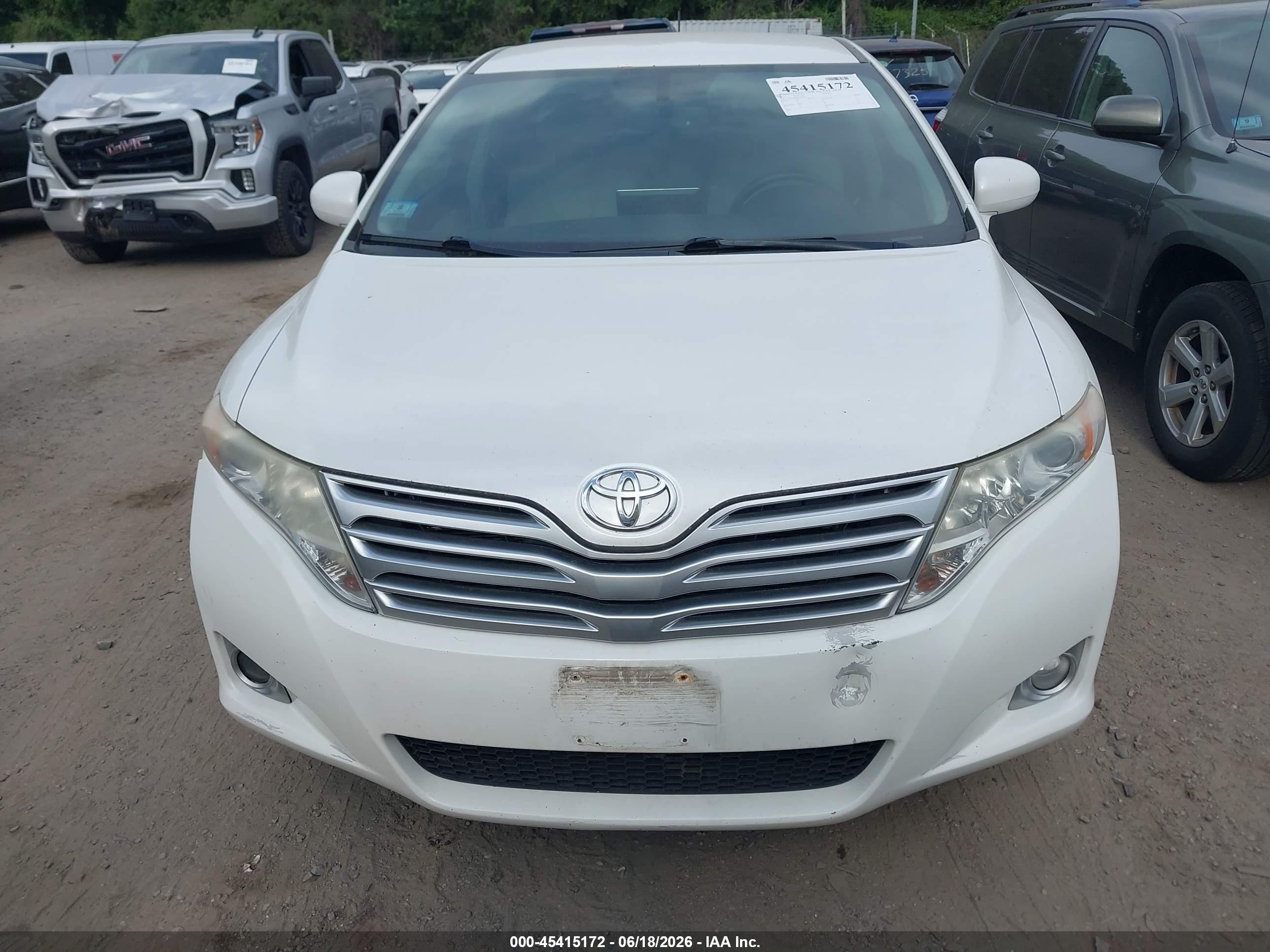 2012 Toyota Venza Le White vin: 4T3BA3BB8CU030076
