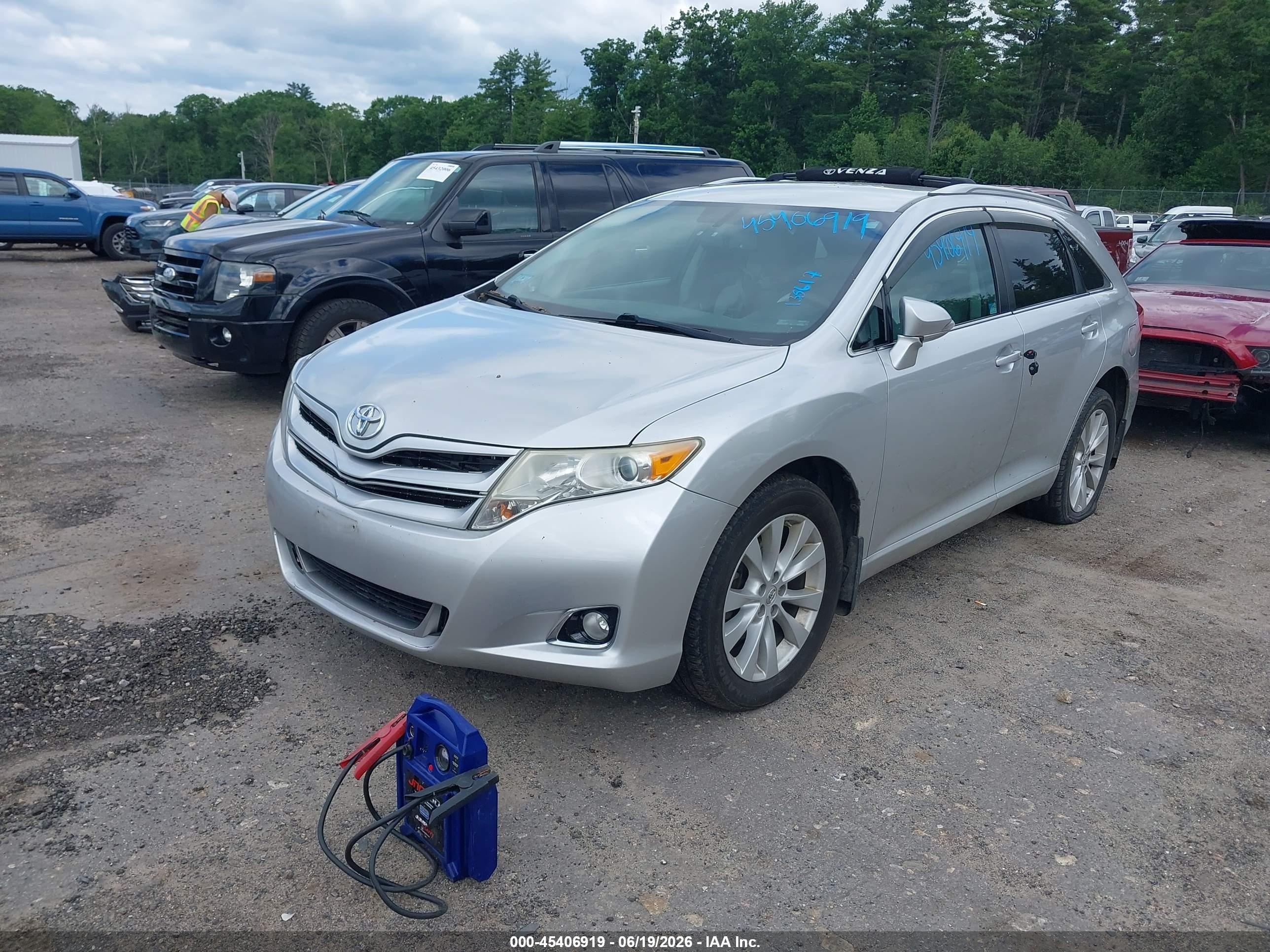 2013 Toyota Venza Le Silver vin: 4T3BA3BB8DU035974