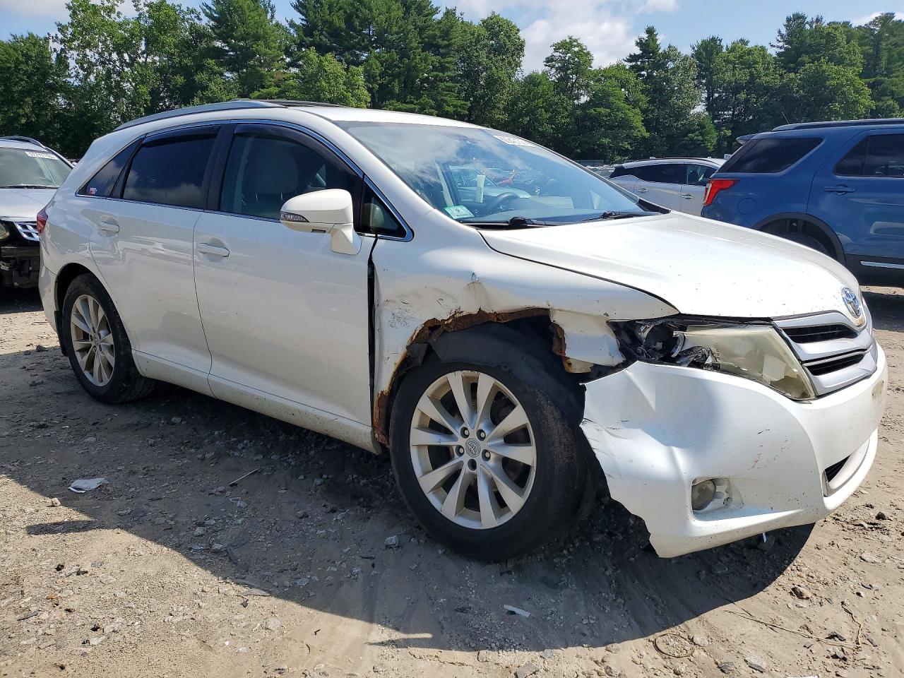 2013 Toyota Venza Le White vin: 4T3BA3BB8DU036672