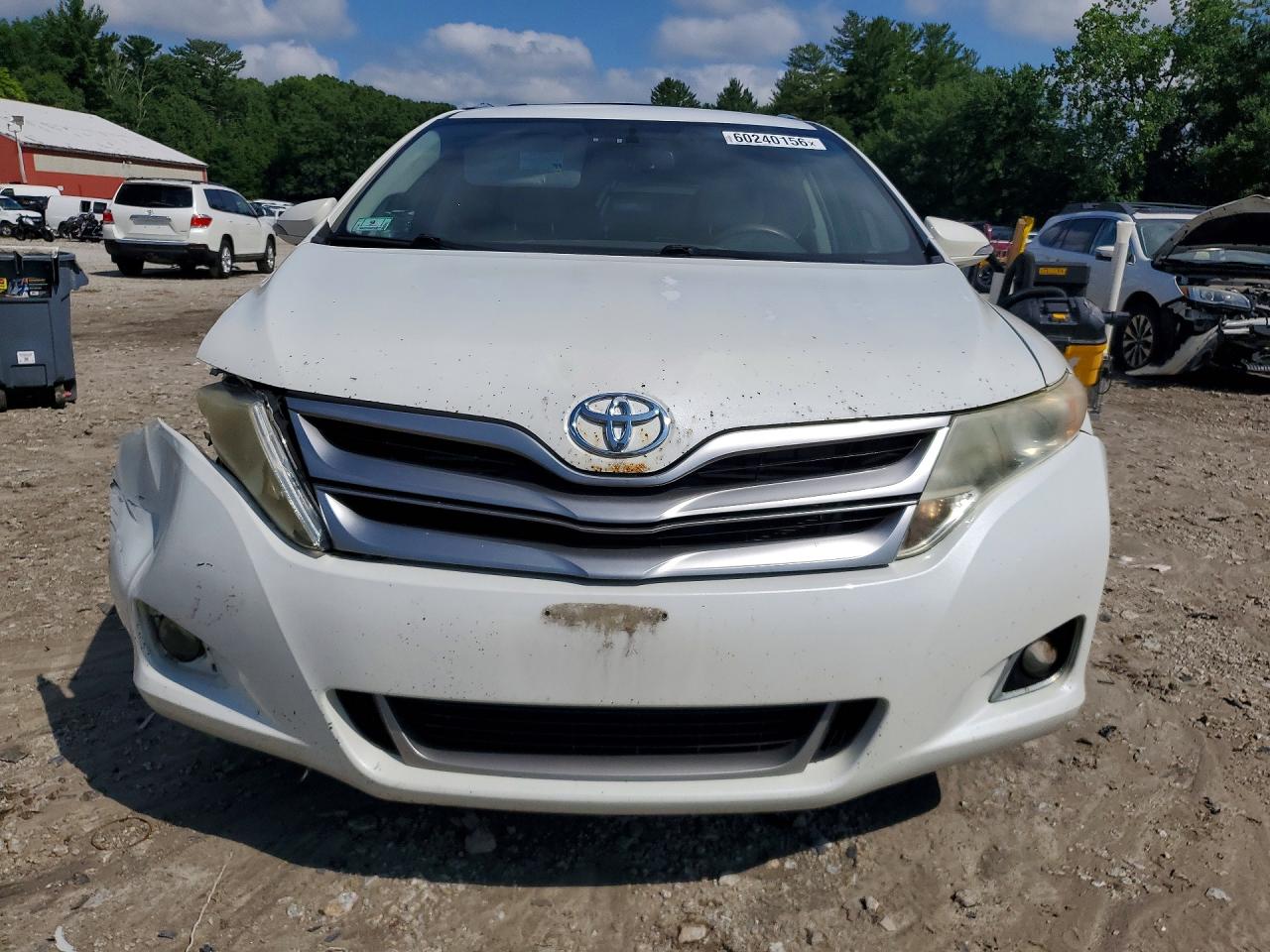 2013 Toyota Venza Le White vin: 4T3BA3BB8DU036672