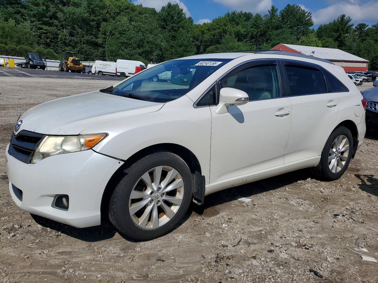 2013 Toyota Venza Le White vin: 4T3BA3BB8DU036672