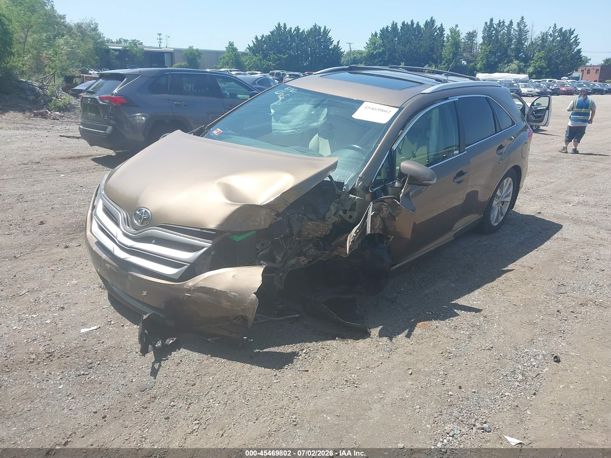 2013 Toyota Venza Le Gold vin: 4T3BA3BB8DU036722