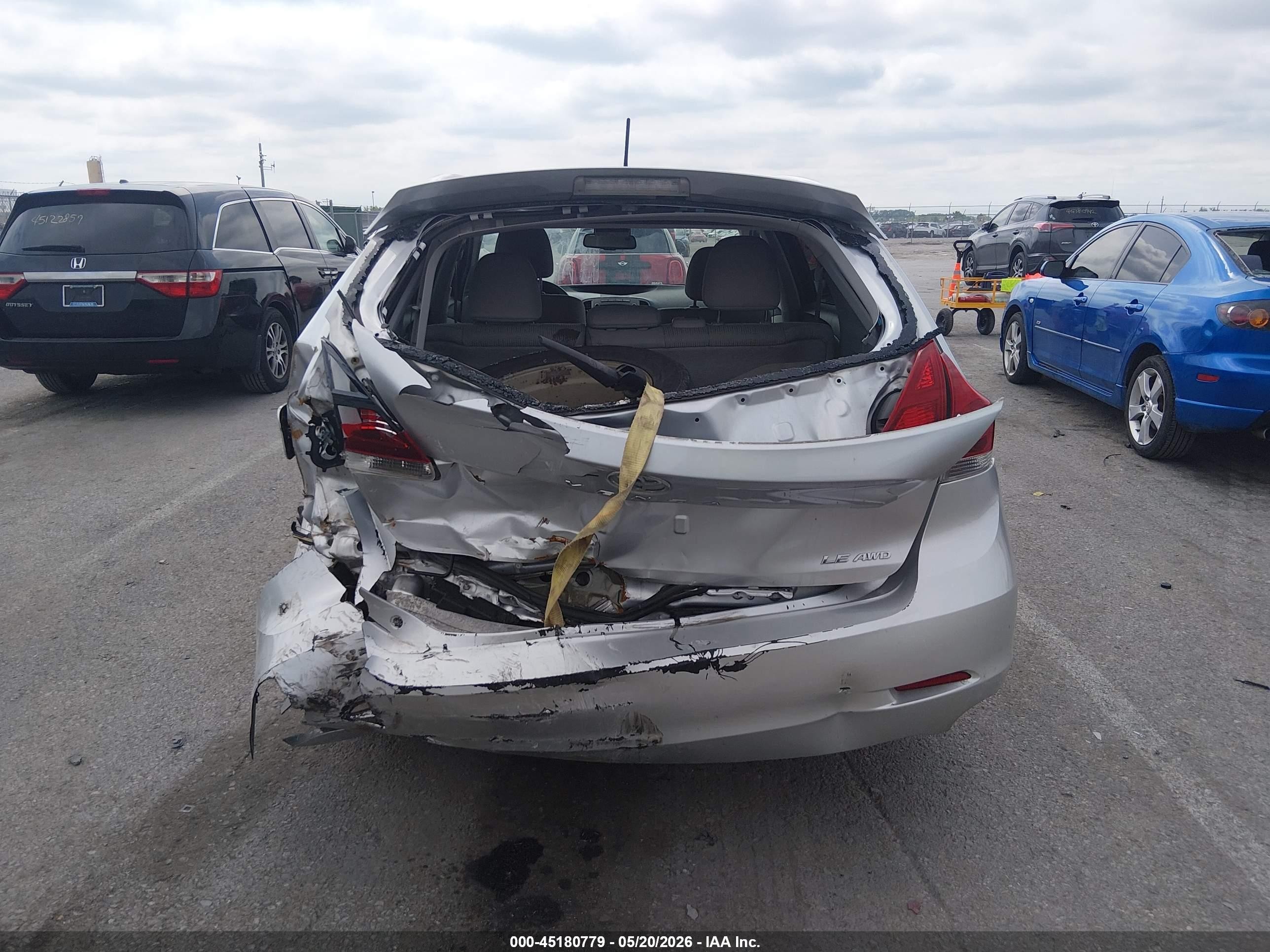 2013 Toyota Venza Le Gray vin: 4T3BA3BB8DU039328