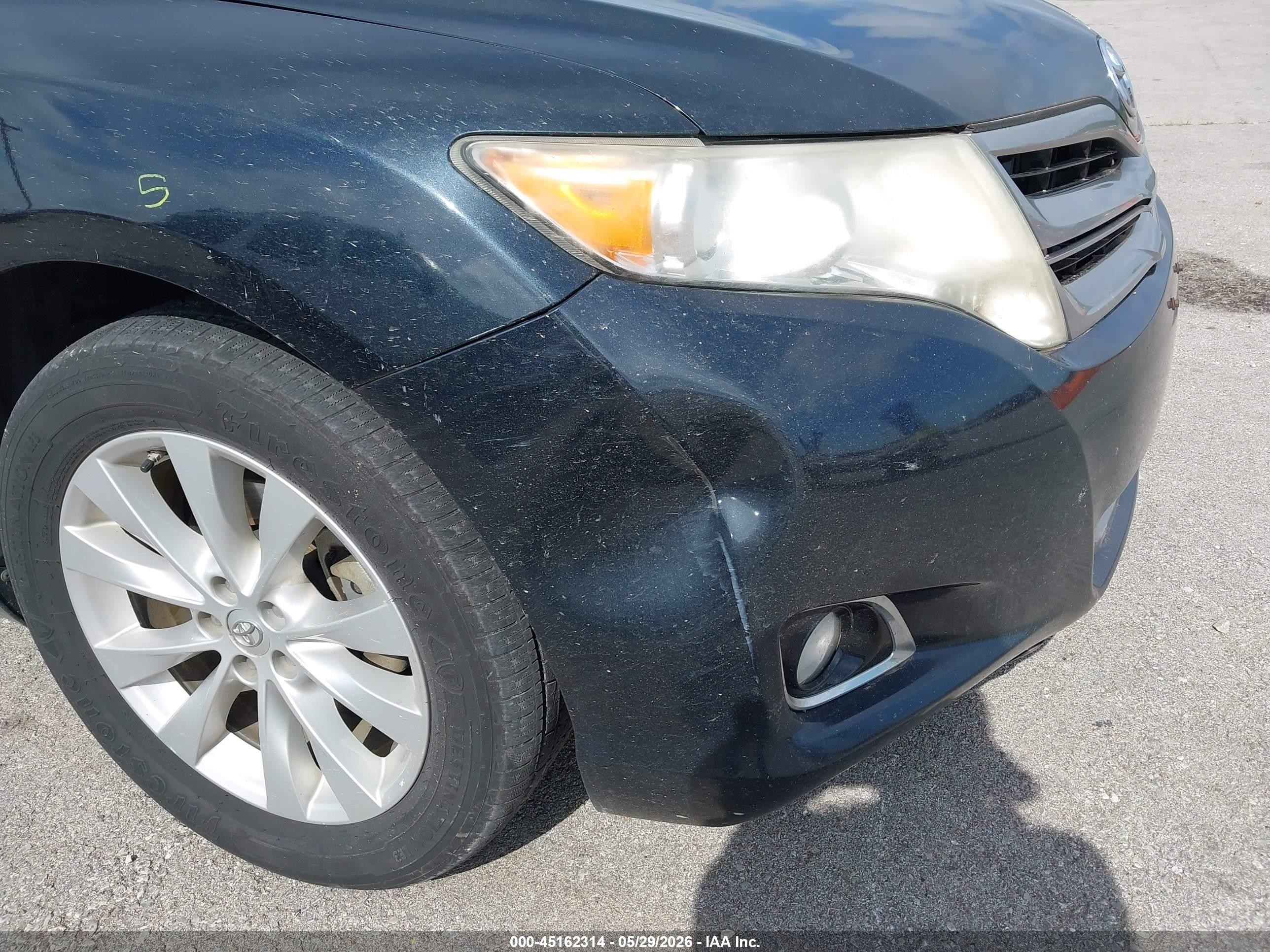 2013 Toyota Venza Le Синий vin: 4T3BA3BB8DU048773