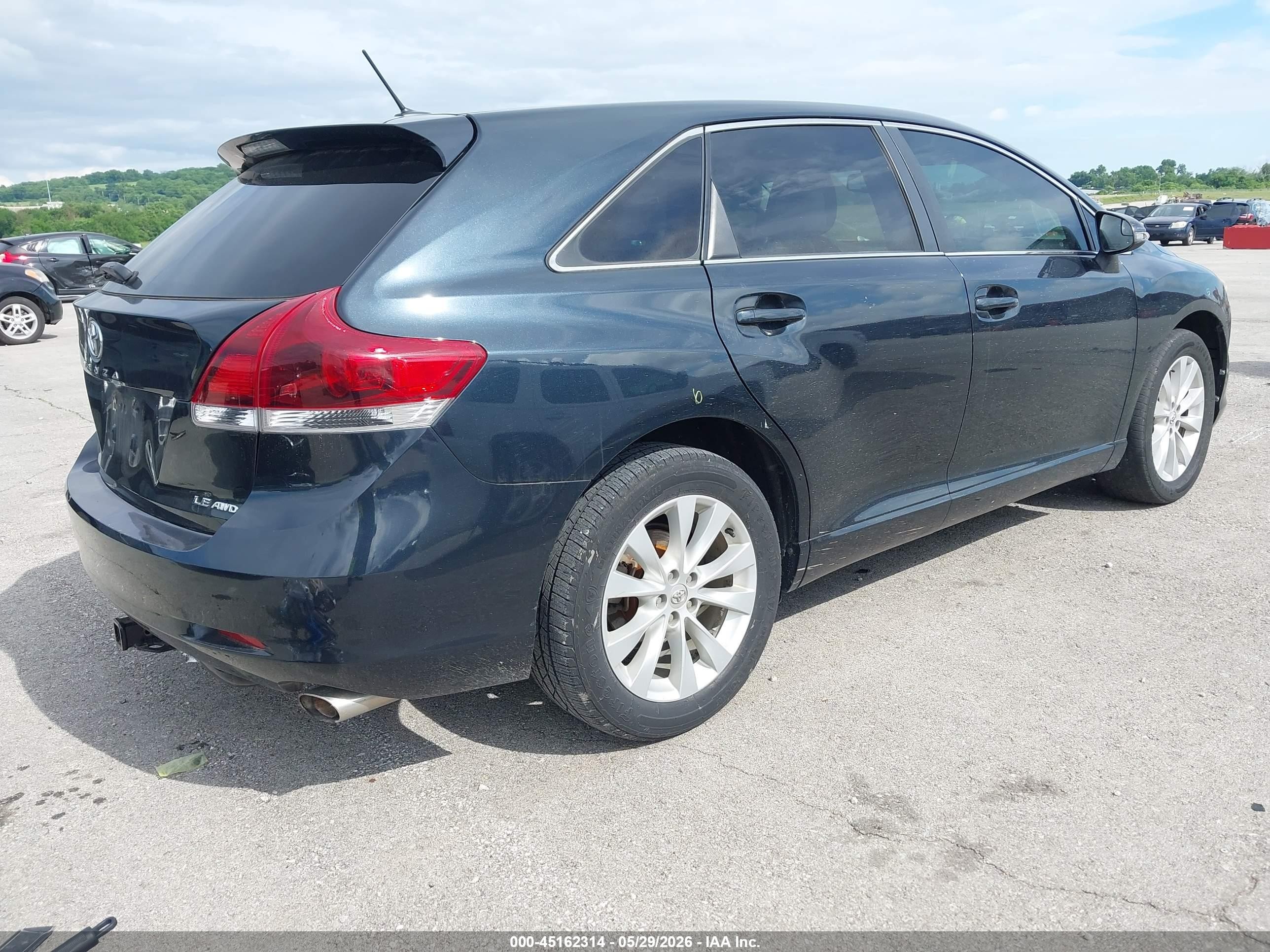 2013 Toyota Venza Le Синий vin: 4T3BA3BB8DU048773
