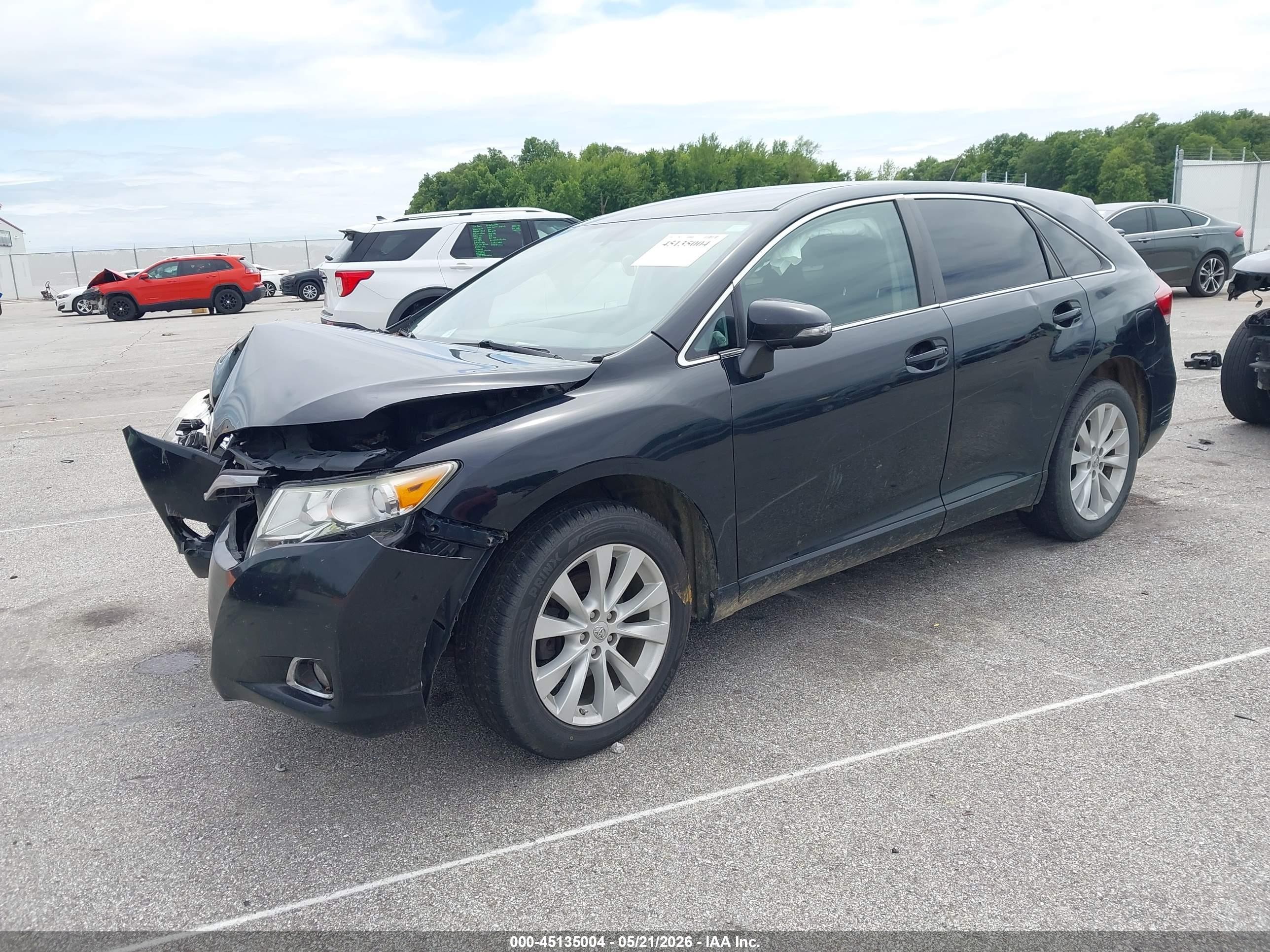 2015 Toyota Venza Le Black vin: 4T3BA3BB8FU070355