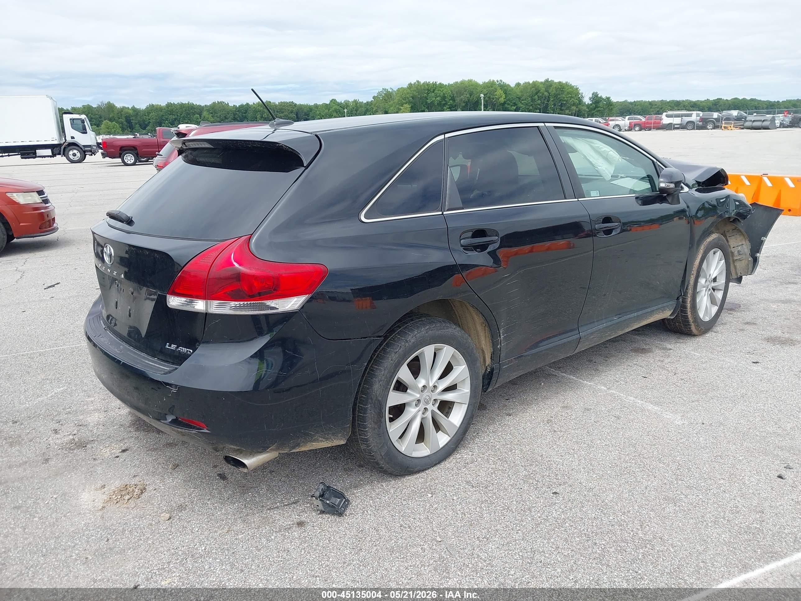 2015 Toyota Venza Le Black vin: 4T3BA3BB8FU070355