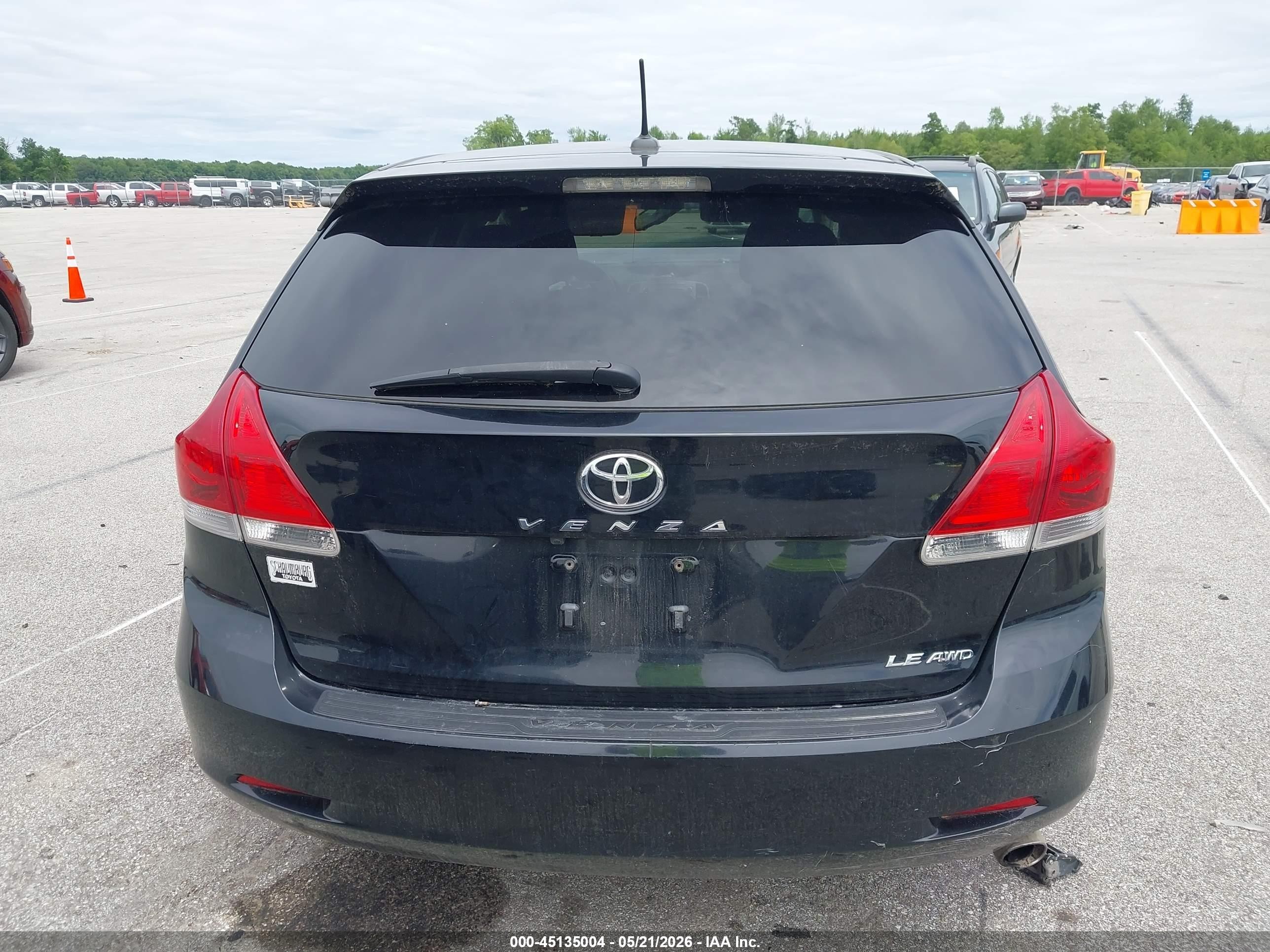 2015 Toyota Venza Le Black vin: 4T3BA3BB8FU070355
