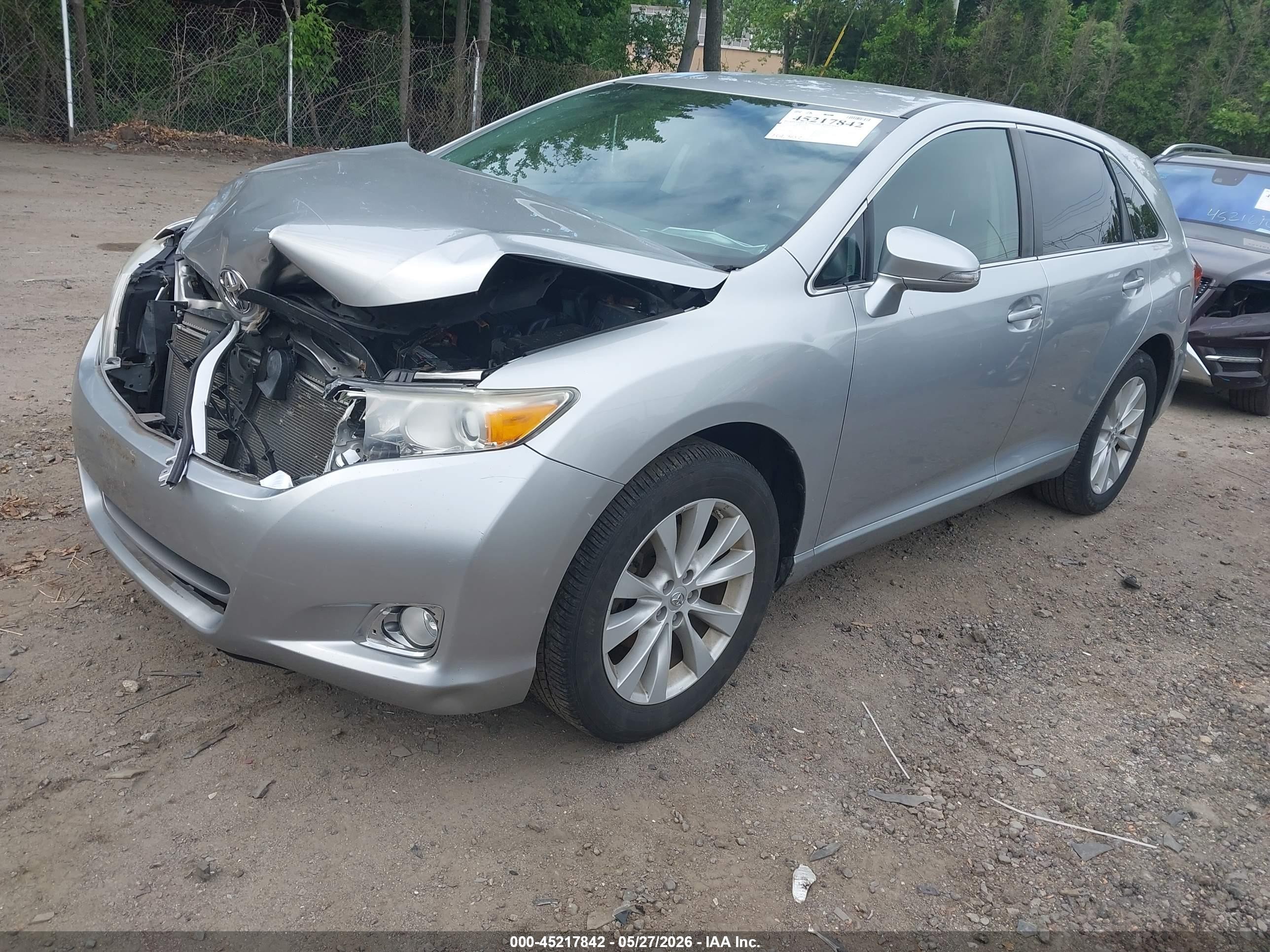 2015 Toyota Venza Le Silver vin: 4T3BA3BB8FU074406