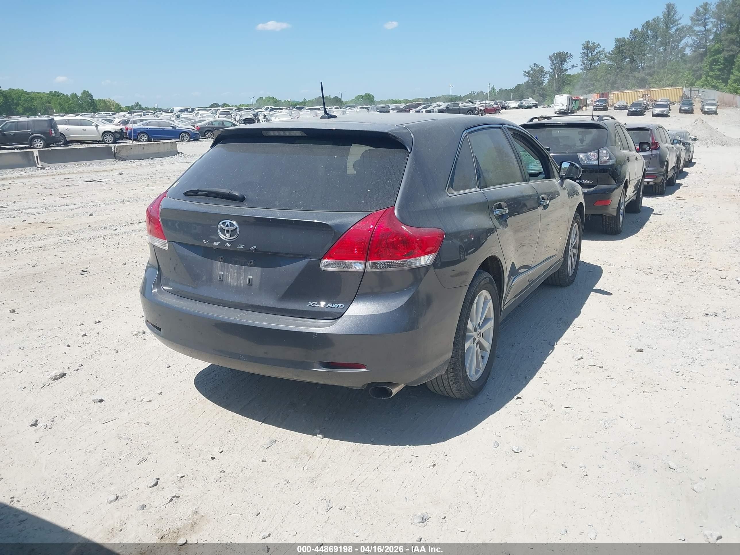2012 Toyota Venza Xle Gray vin: 4T3BA3BB9CU031351