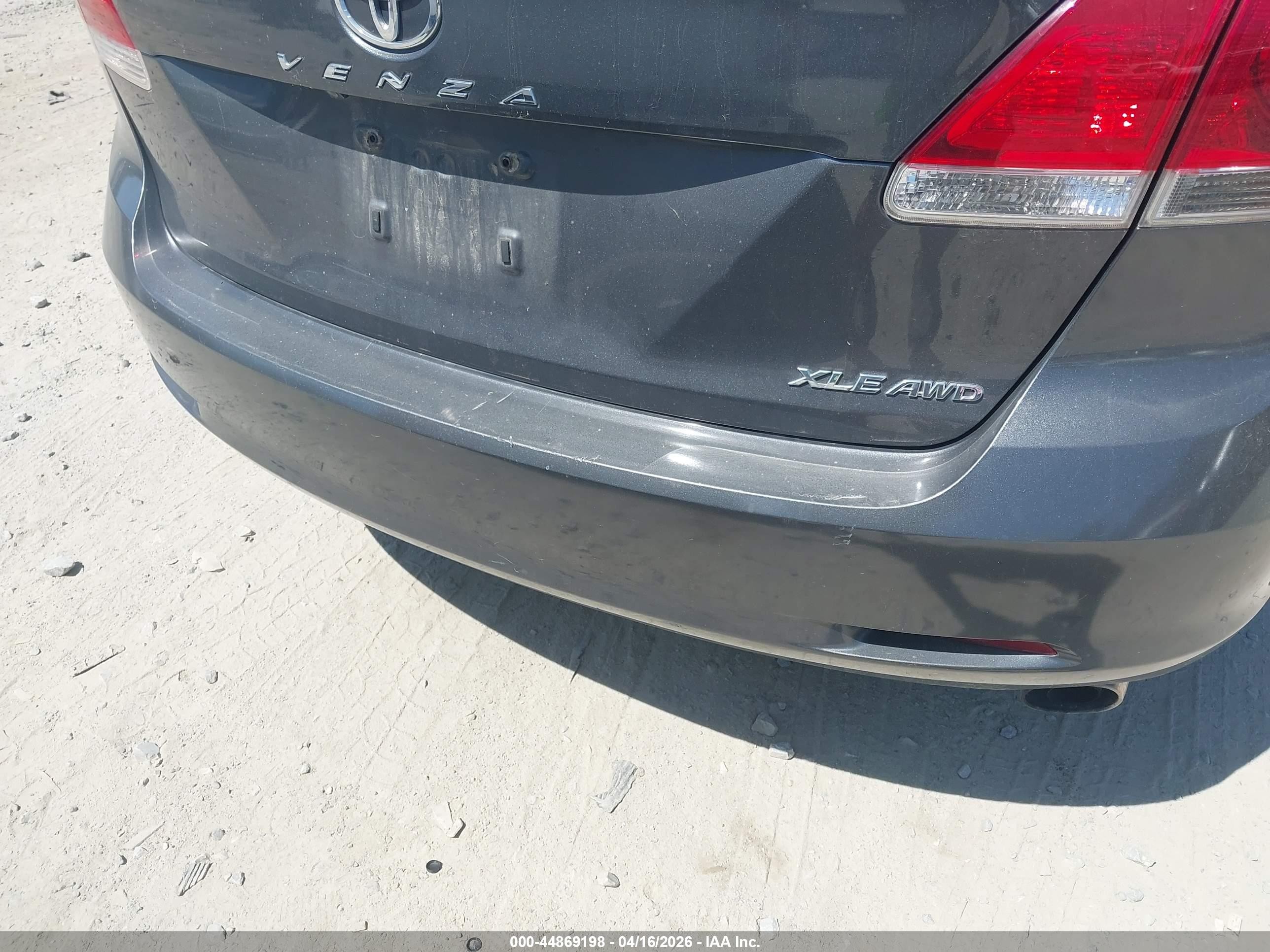 2012 Toyota Venza Xle Gray vin: 4T3BA3BB9CU031351