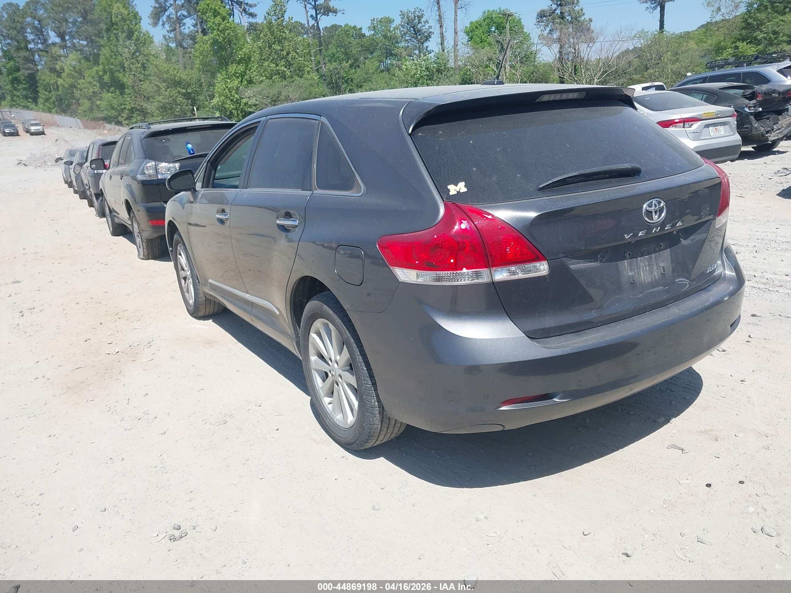 2012 Toyota Venza Xle Gray vin: 4T3BA3BB9CU031351