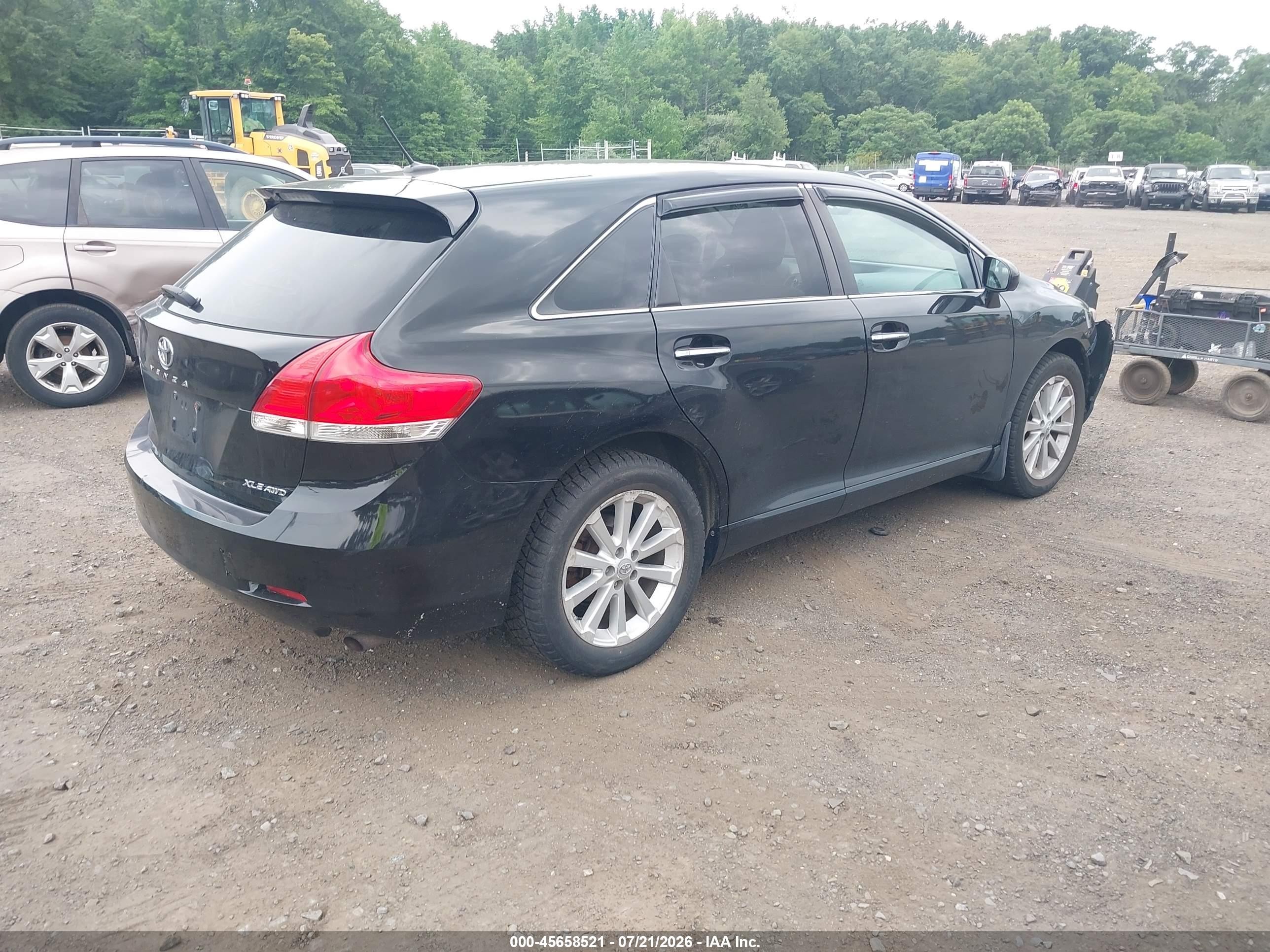 2012 Toyota Venza Xle Black vin: 4T3BA3BB9CU033777