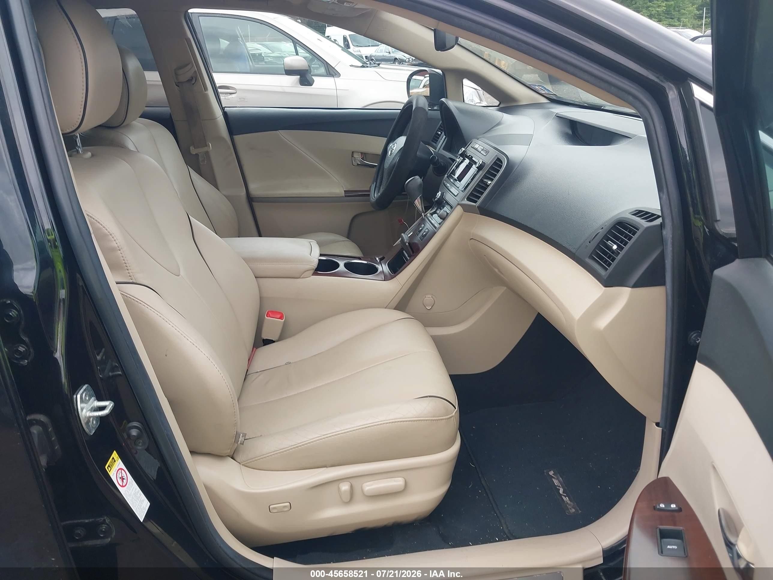 2012 Toyota Venza Xle Black vin: 4T3BA3BB9CU033777