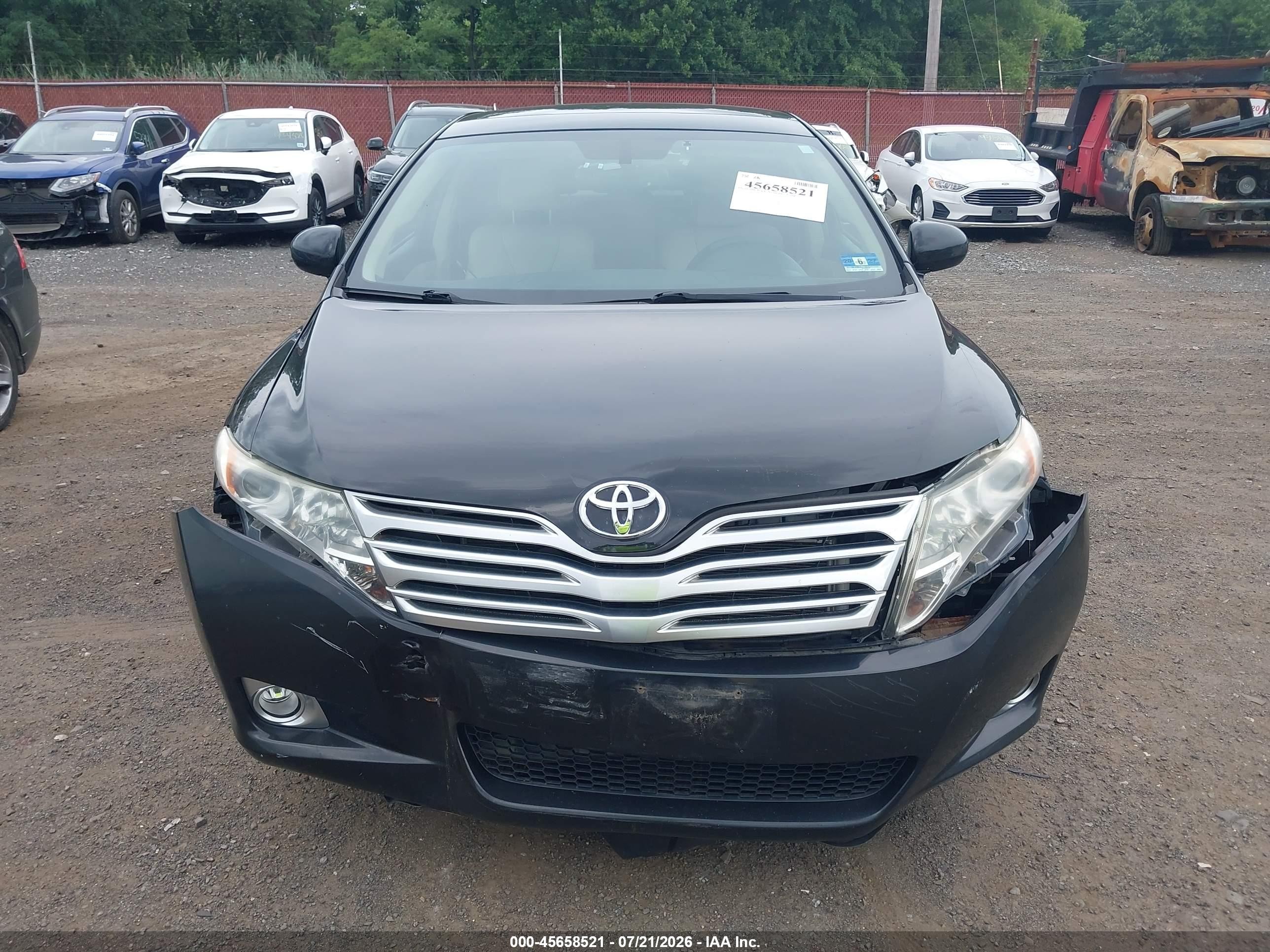 2012 Toyota Venza Xle Black vin: 4T3BA3BB9CU033777