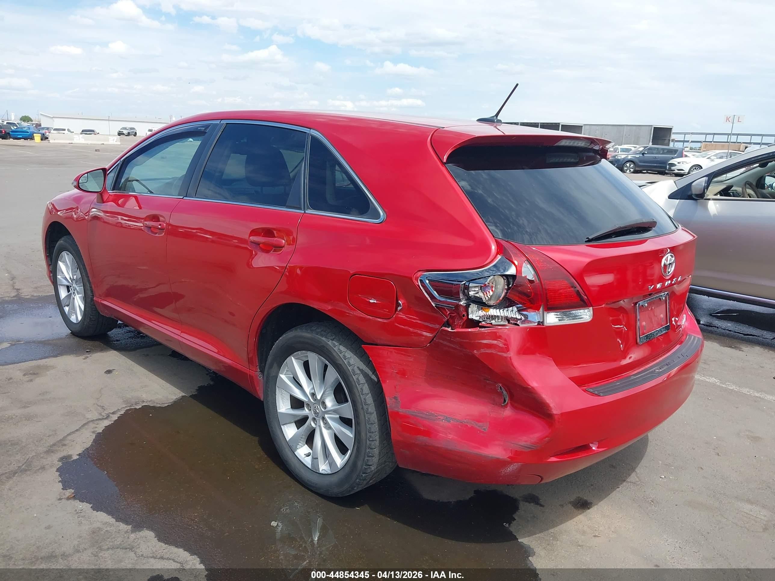 2013 Toyota Venza Le Red vin: 4T3BA3BB9DU041802