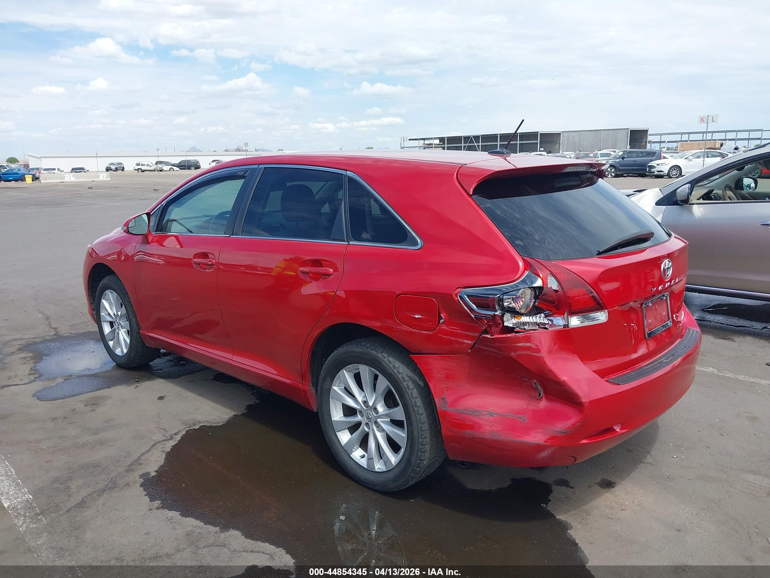 2013 Toyota Venza Le Red vin: 4T3BA3BB9DU041802
