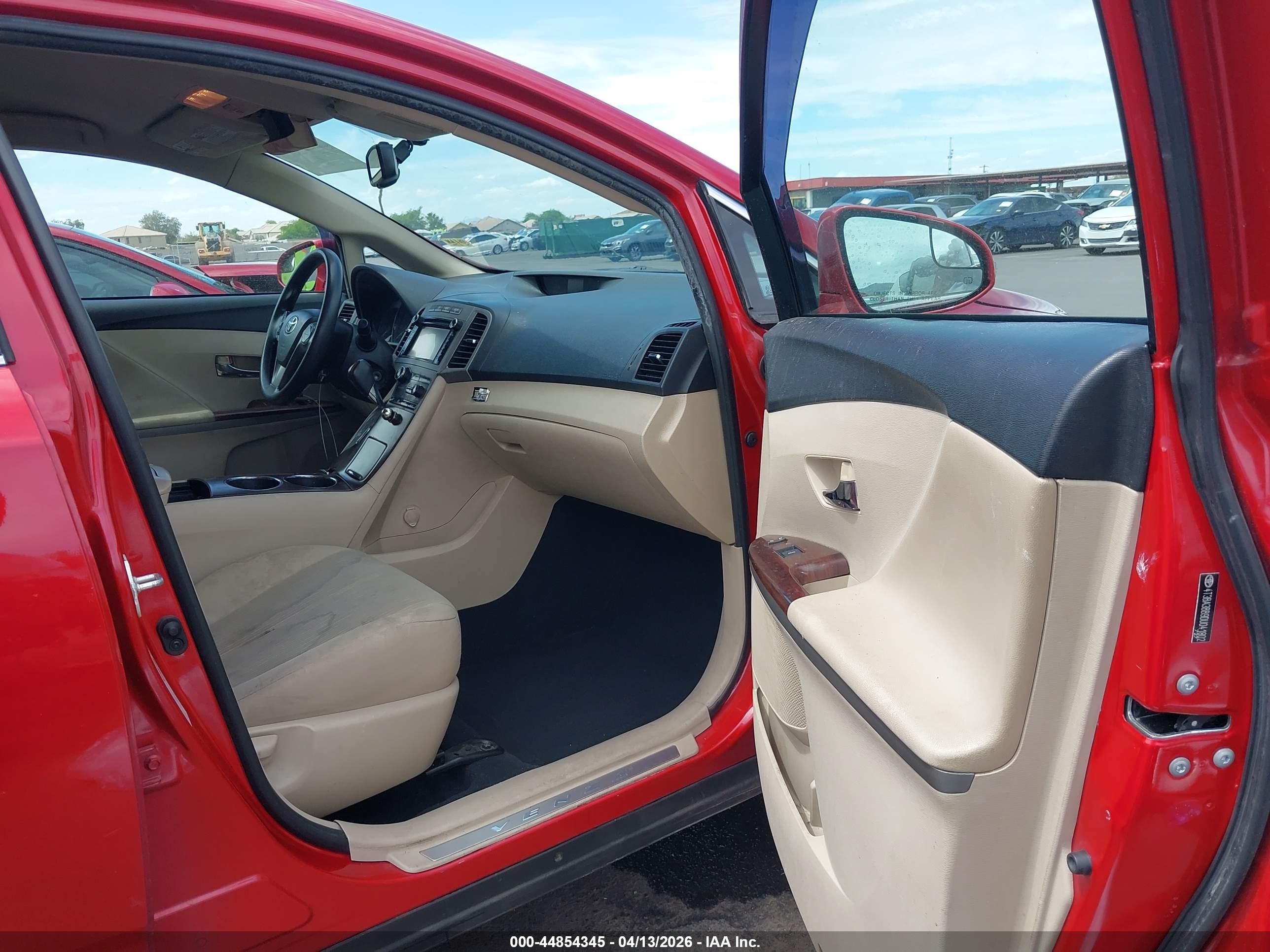 2013 Toyota Venza Le Red vin: 4T3BA3BB9DU041802