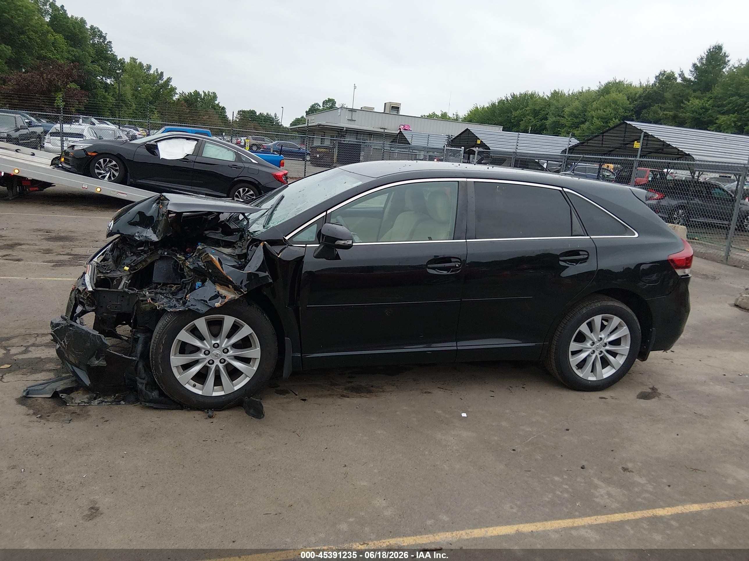 2014 Toyota Venza Le Черный vin: 4T3BA3BB9EU054132