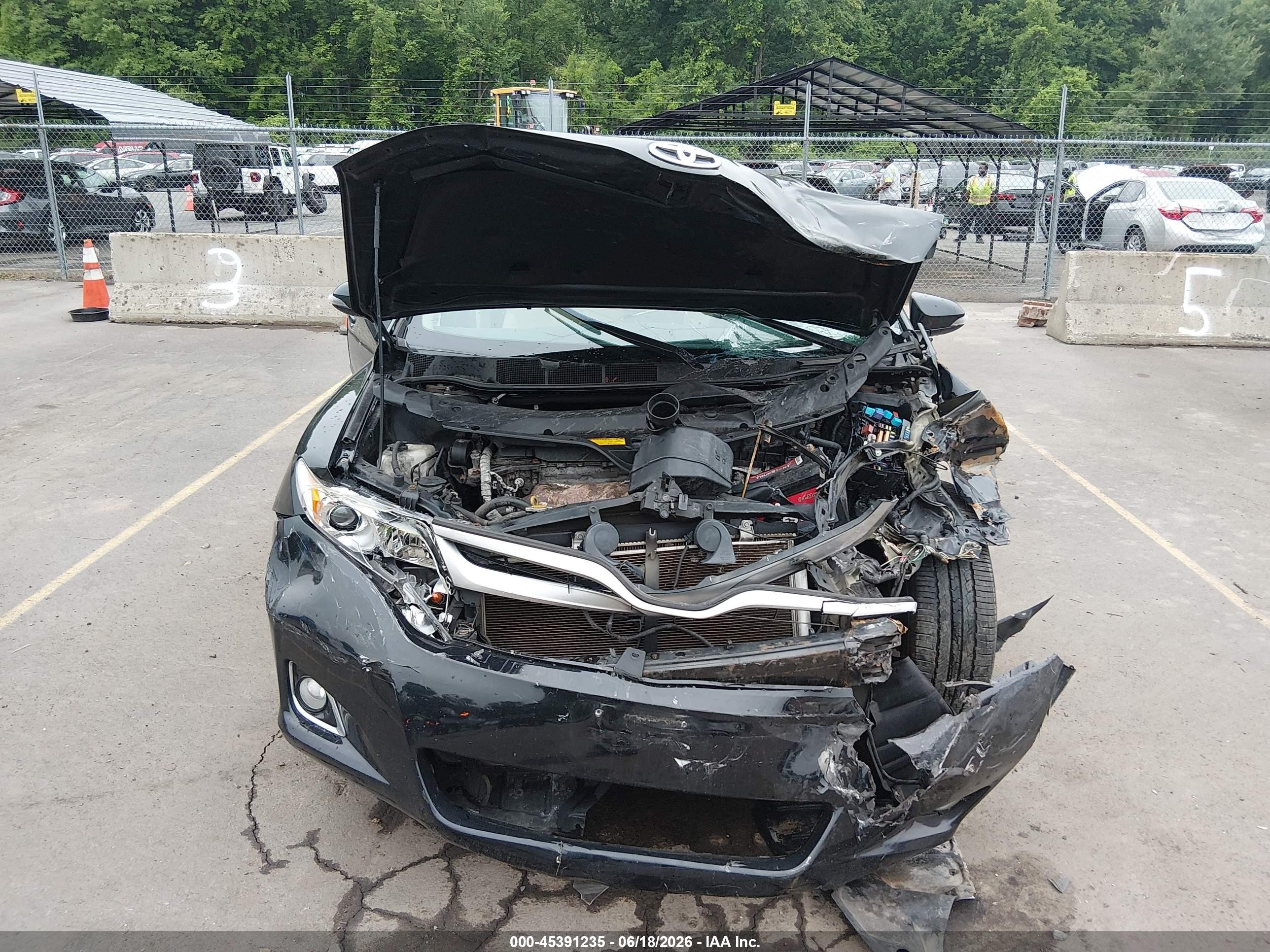 2014 Toyota Venza Le Черный vin: 4T3BA3BB9EU054132