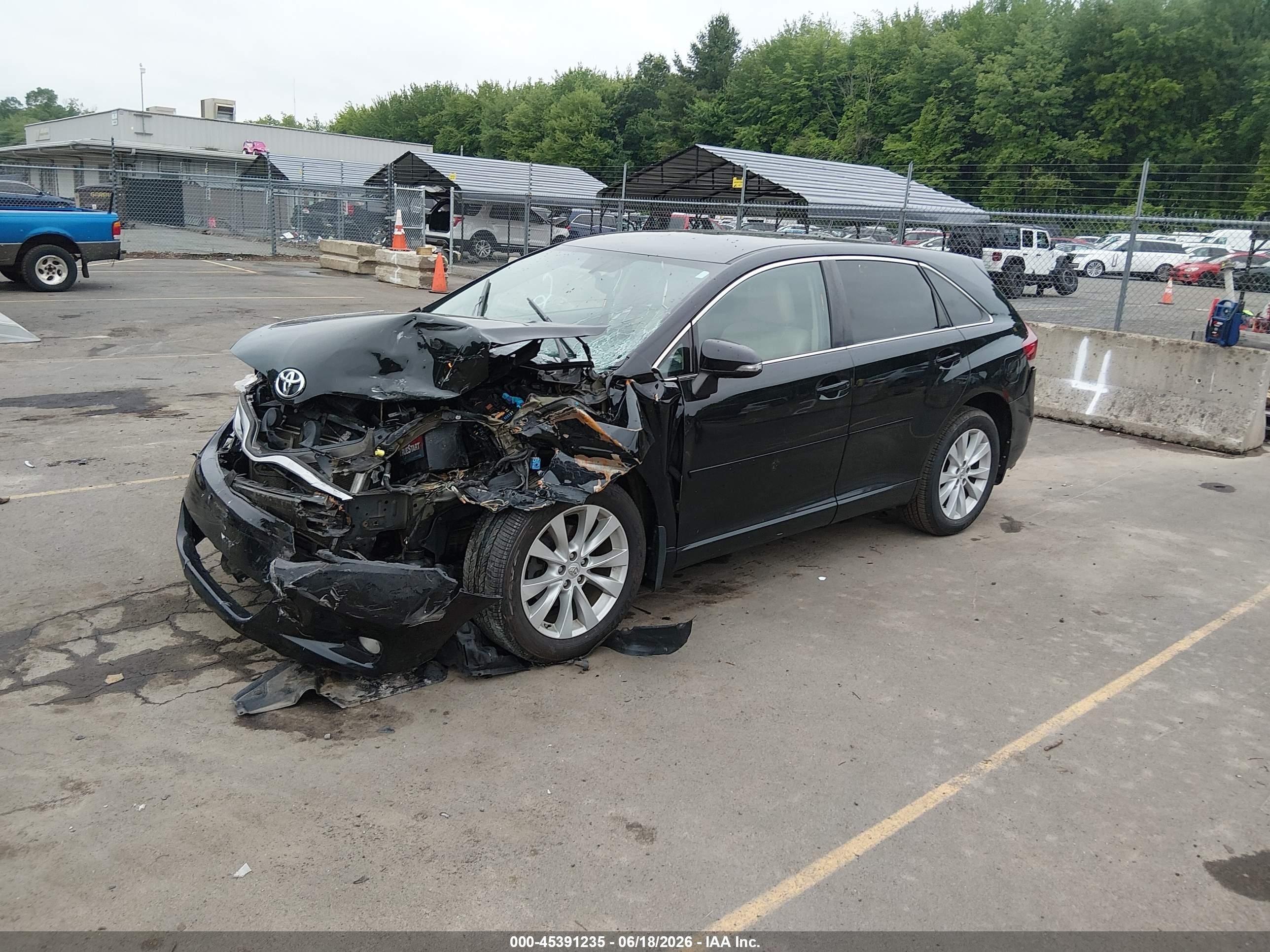 2014 Toyota Venza Le Черный vin: 4T3BA3BB9EU054132