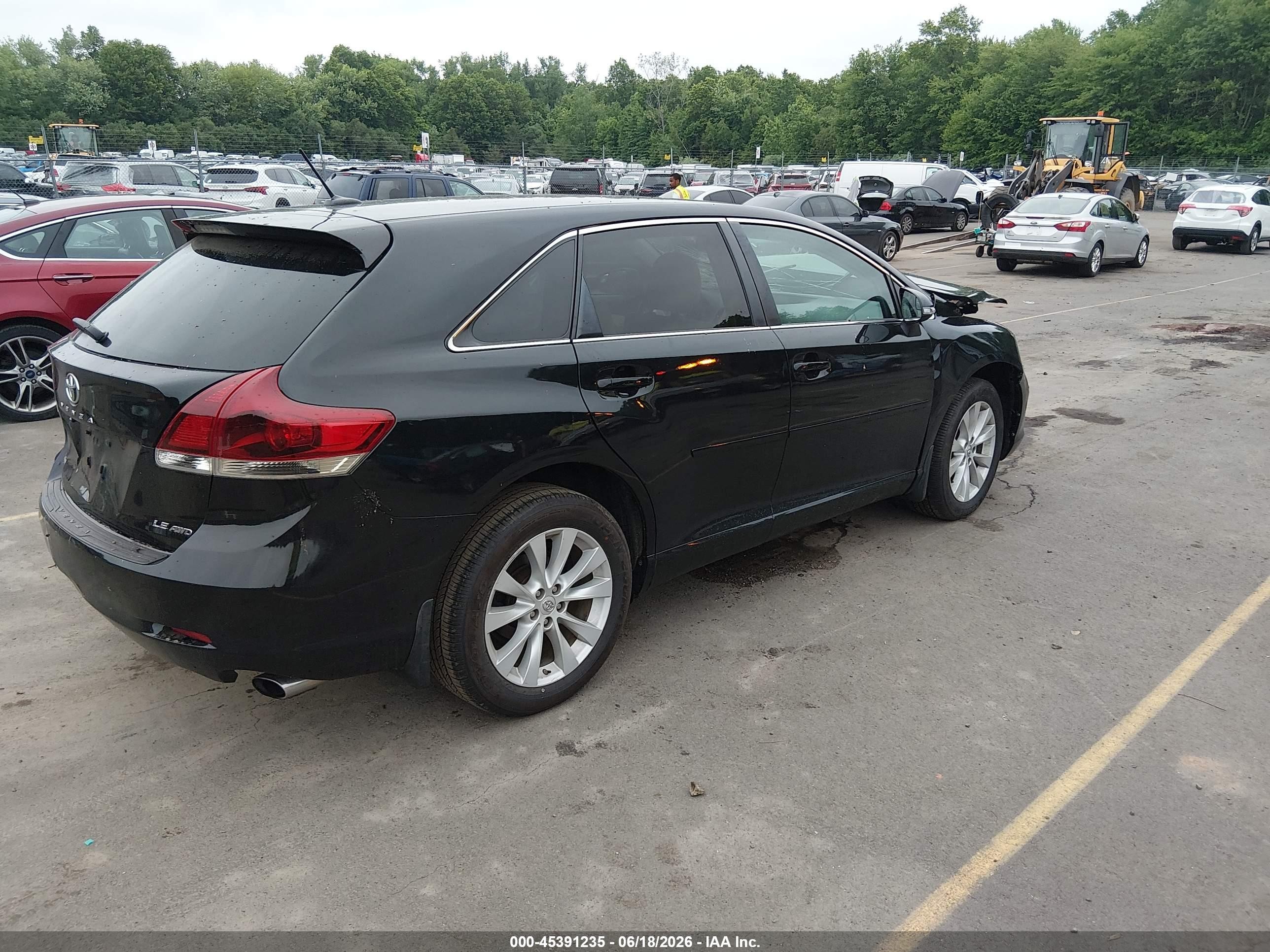 2014 Toyota Venza Le Черный vin: 4T3BA3BB9EU054132