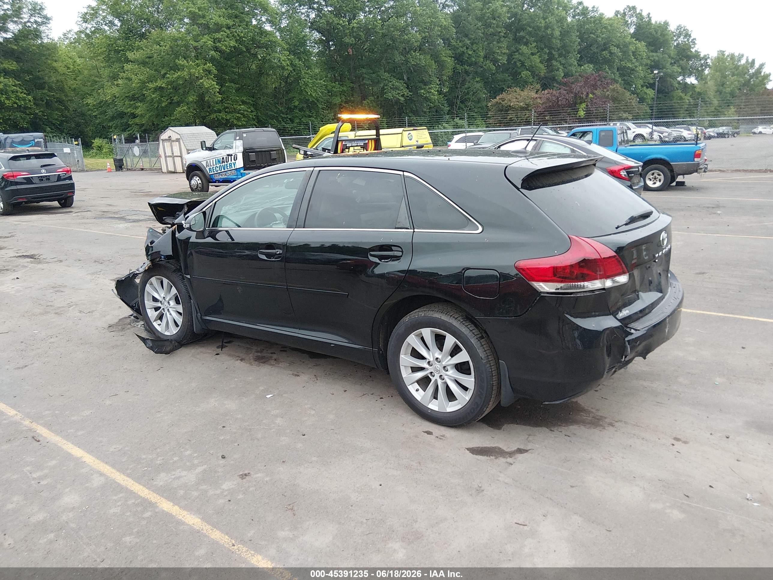 2014 Toyota Venza Le Черный vin: 4T3BA3BB9EU054132