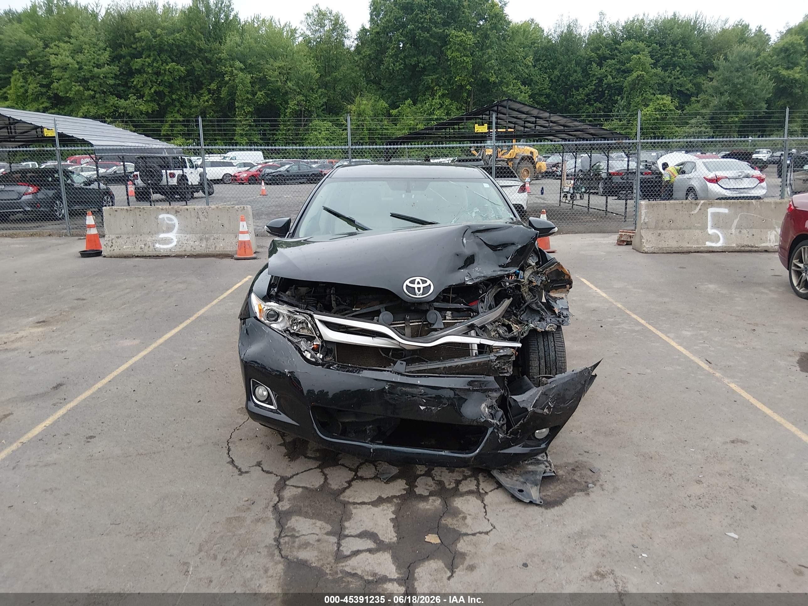 2014 Toyota Venza Le Черный vin: 4T3BA3BB9EU054132
