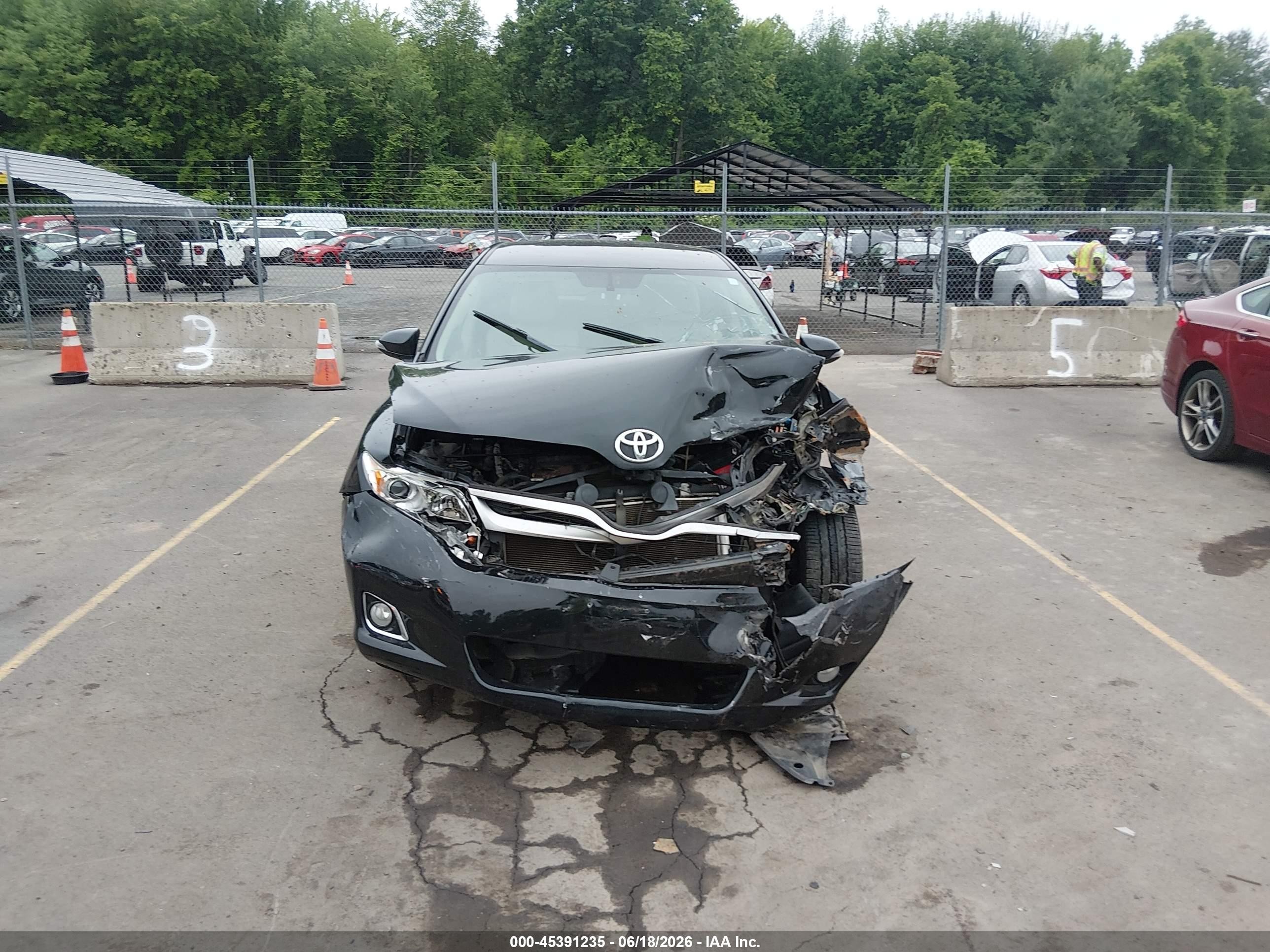 2014 Toyota Venza Le Черный vin: 4T3BA3BB9EU054132