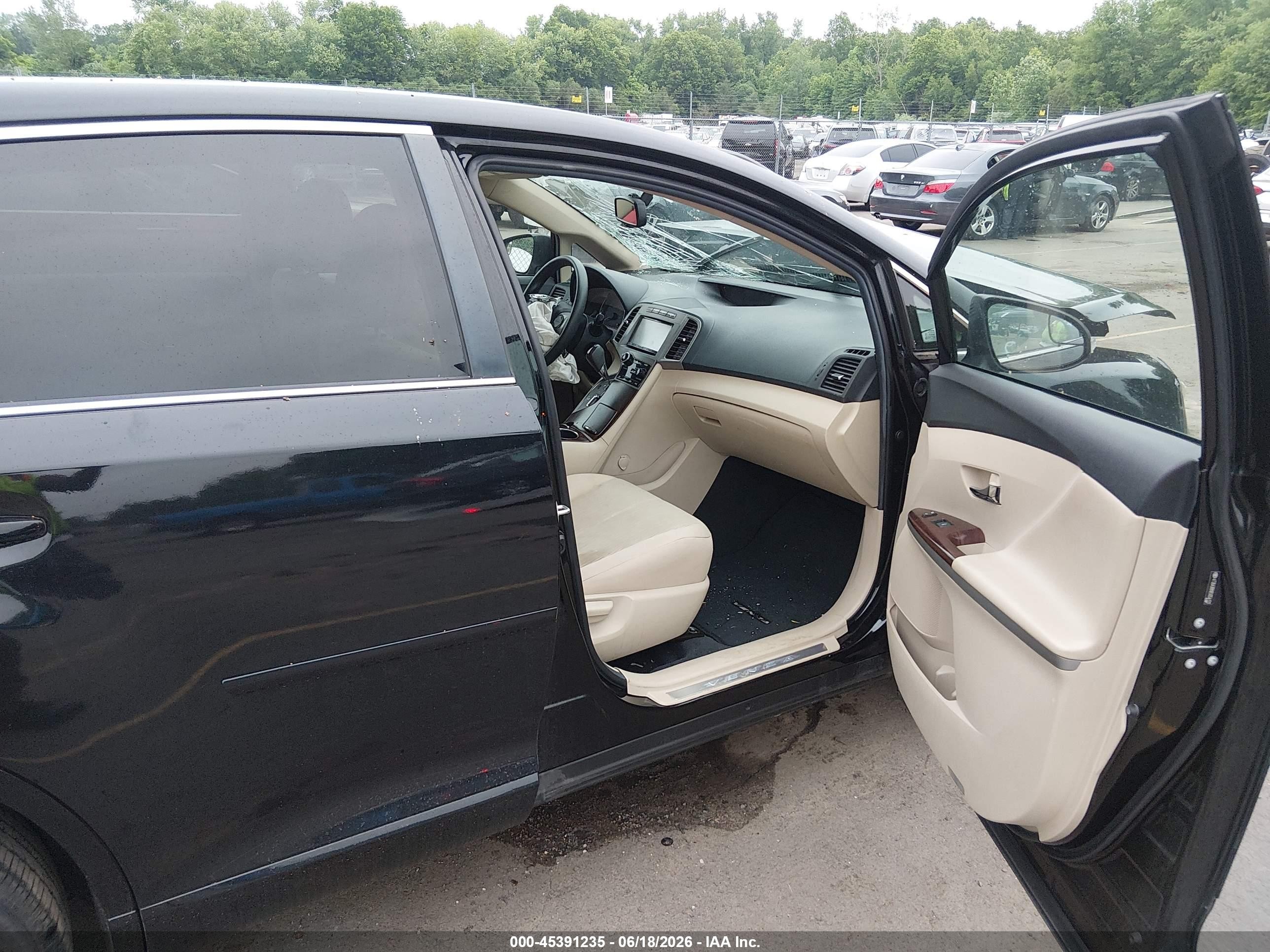 2014 Toyota Venza Le Черный vin: 4T3BA3BB9EU054132