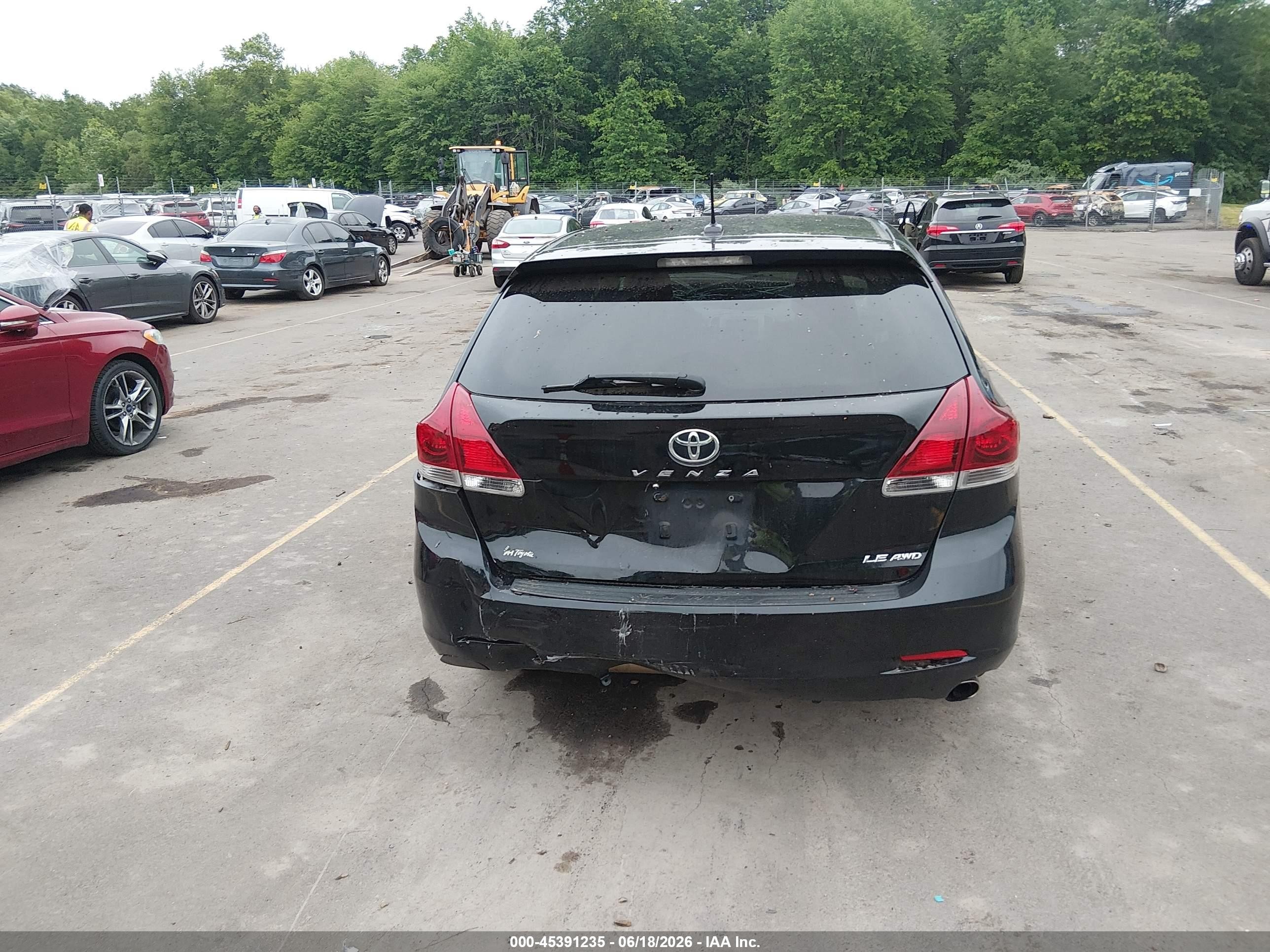 2014 Toyota Venza Le Черный vin: 4T3BA3BB9EU054132
