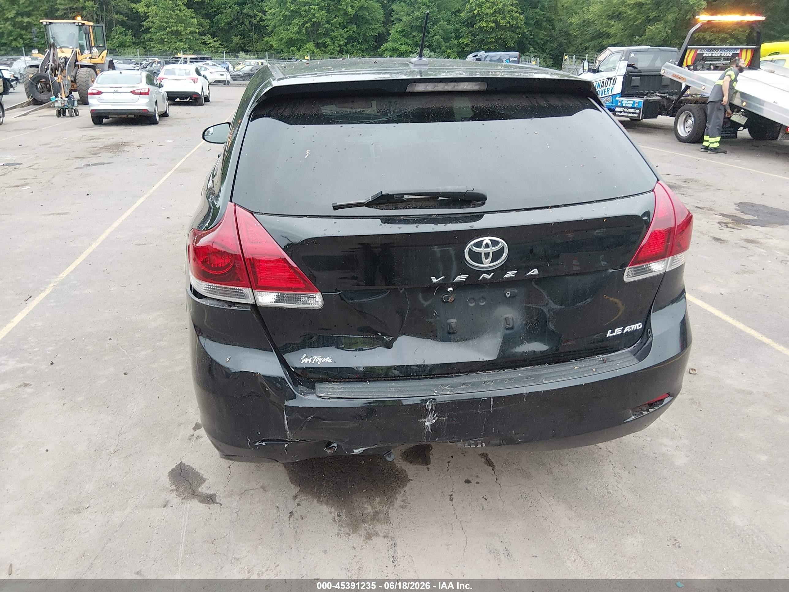 2014 Toyota Venza Le Черный vin: 4T3BA3BB9EU054132