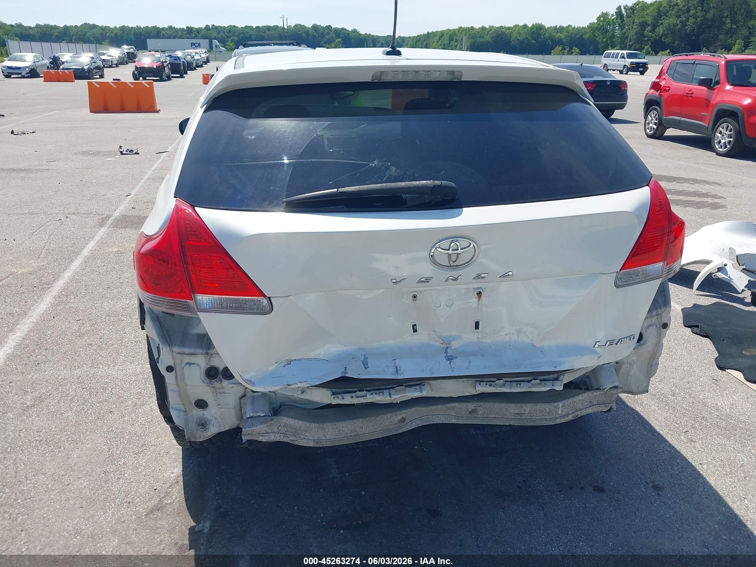 2012 Toyota Venza Le White vin: 4T3BA3BBXCU029026