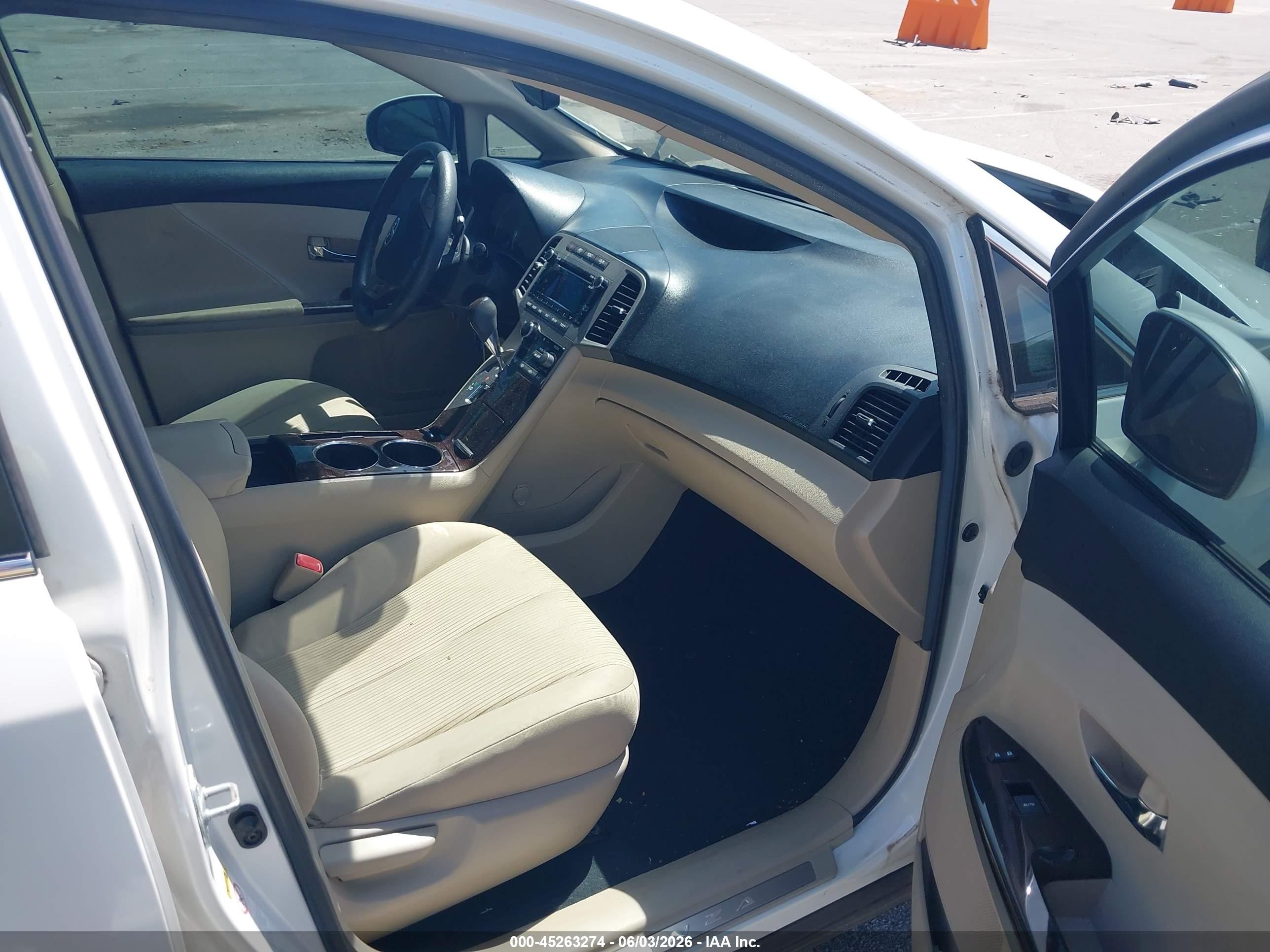 2012 Toyota Venza Le White vin: 4T3BA3BBXCU029026