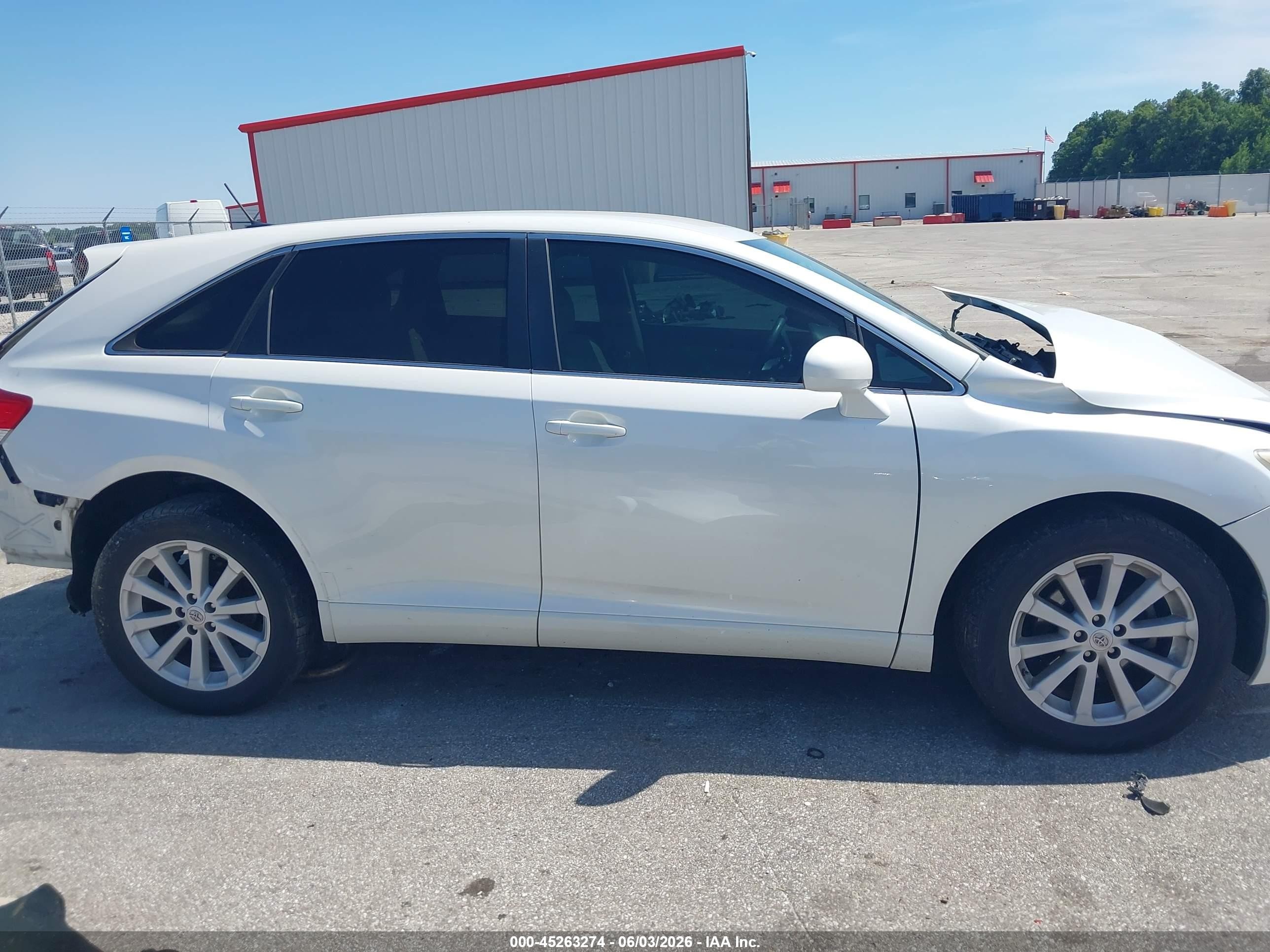 2012 Toyota Venza Le White vin: 4T3BA3BBXCU029026