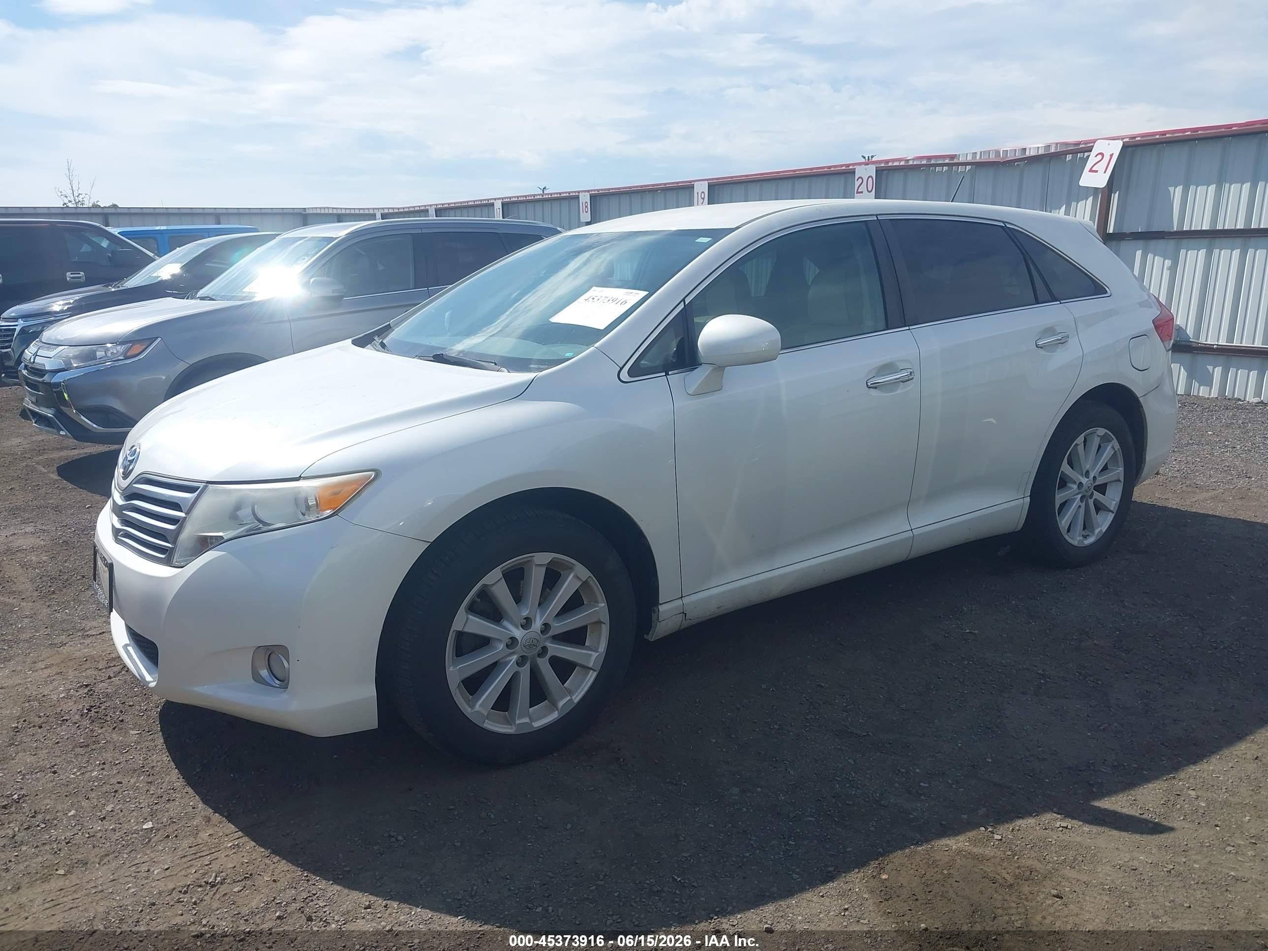 2012 Toyota Venza Xle White vin: 4T3BA3BBXCU030161
