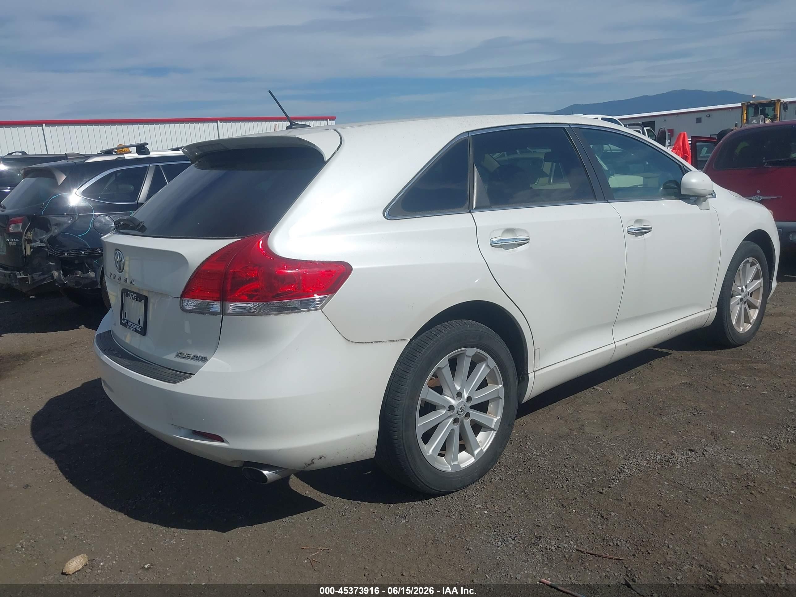 2012 Toyota Venza Xle White vin: 4T3BA3BBXCU030161