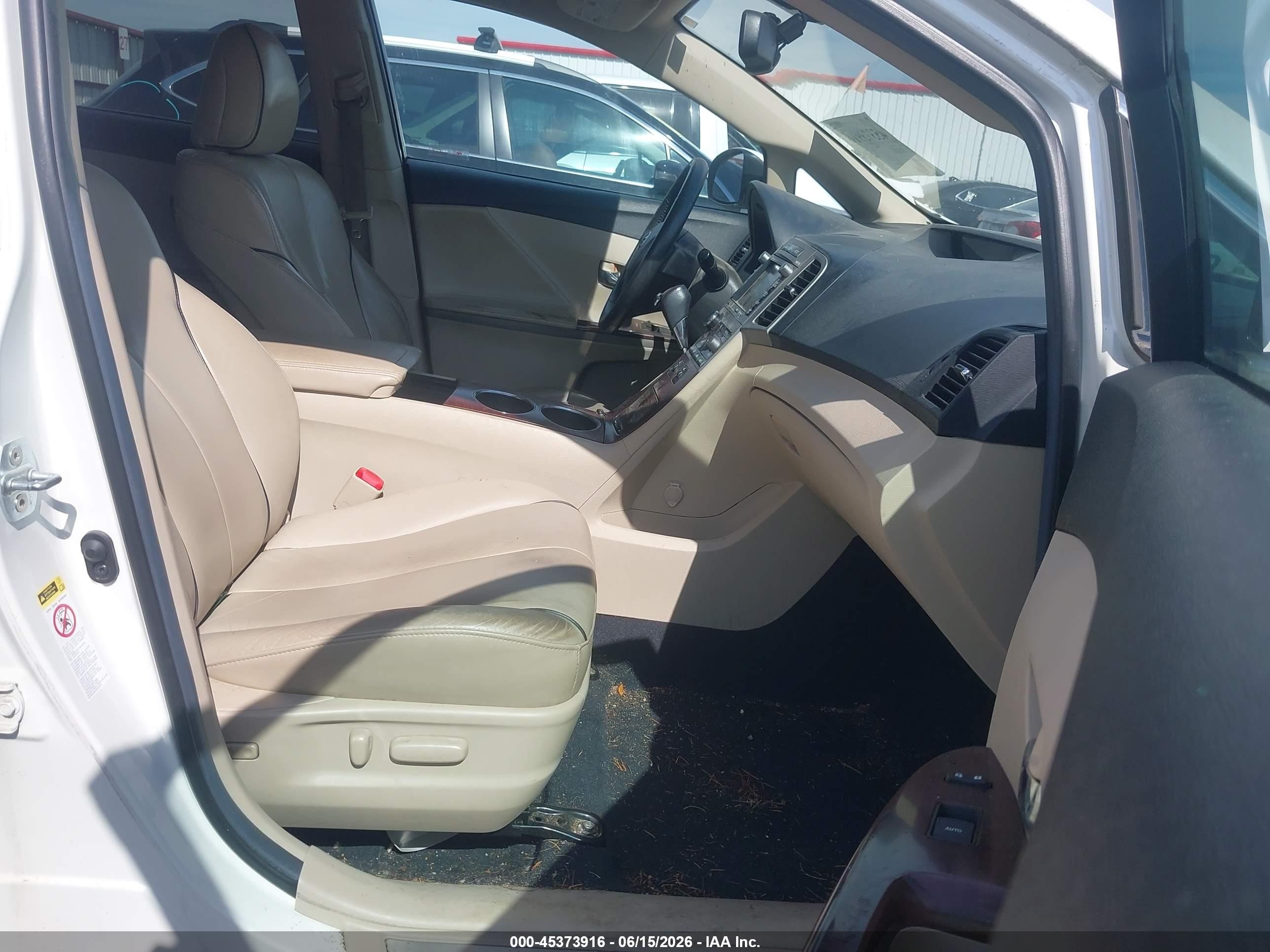 2012 Toyota Venza Xle White vin: 4T3BA3BBXCU030161