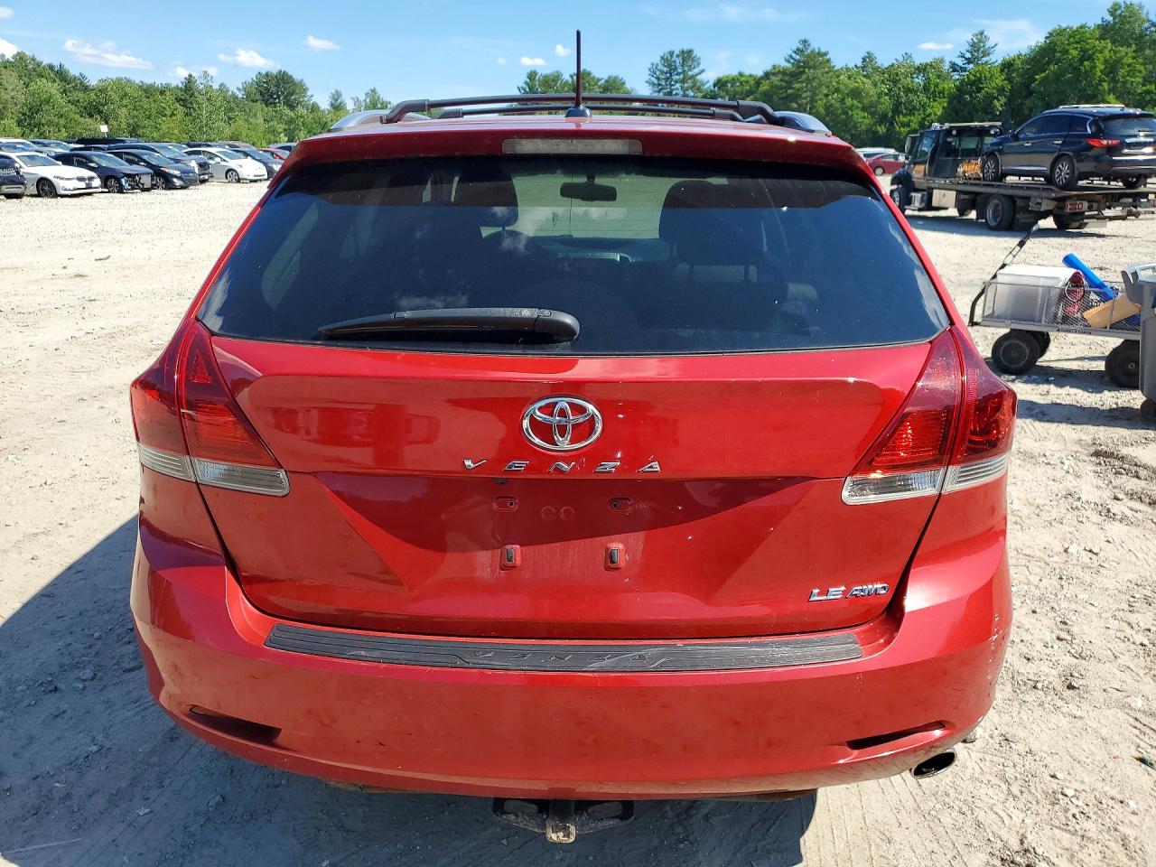 2013 Toyota Venza Le Awd Red vin: 4T3BA3BBXDU035264