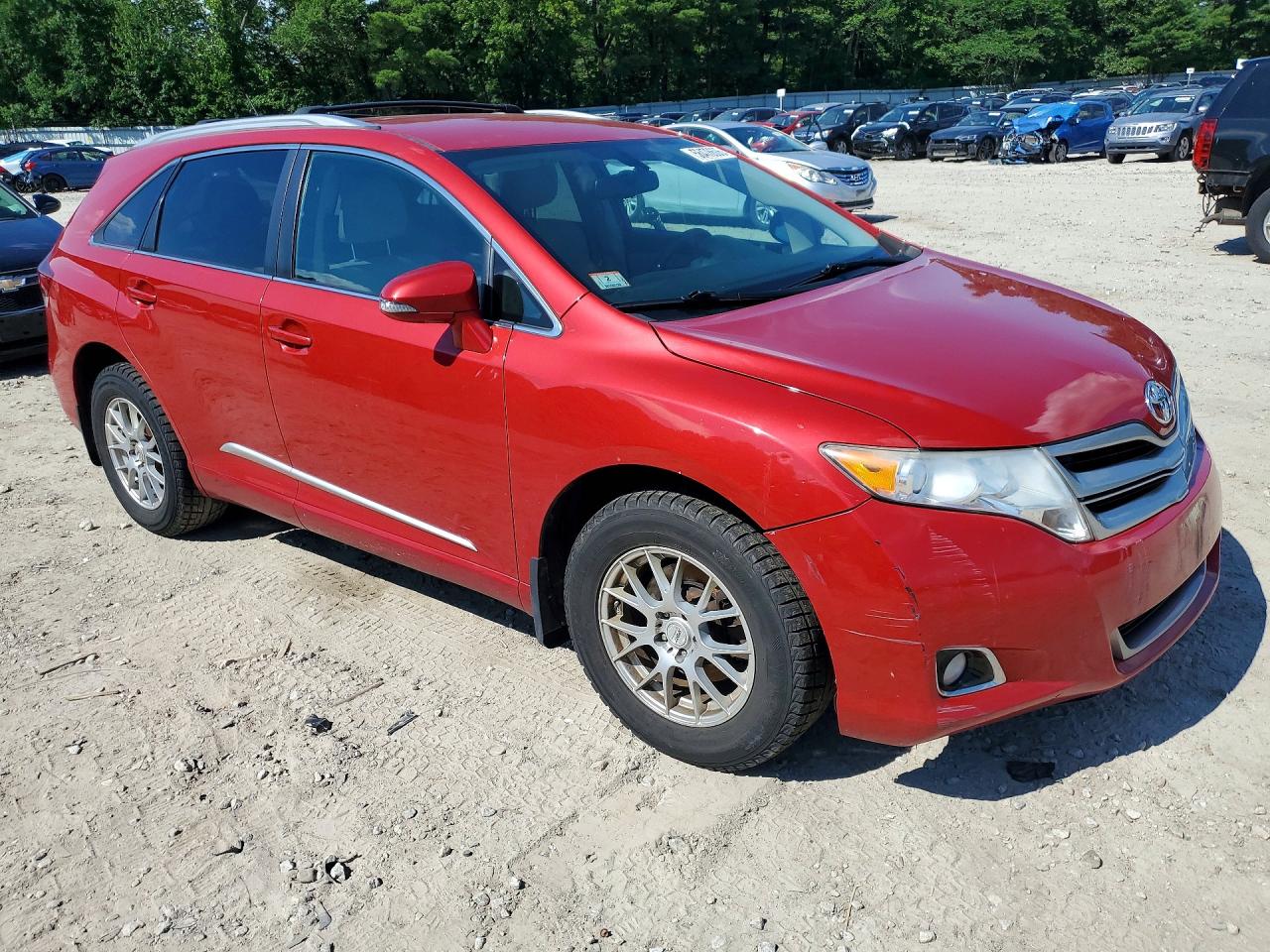 2013 Toyota Venza Le Awd Red vin: 4T3BA3BBXDU035264
