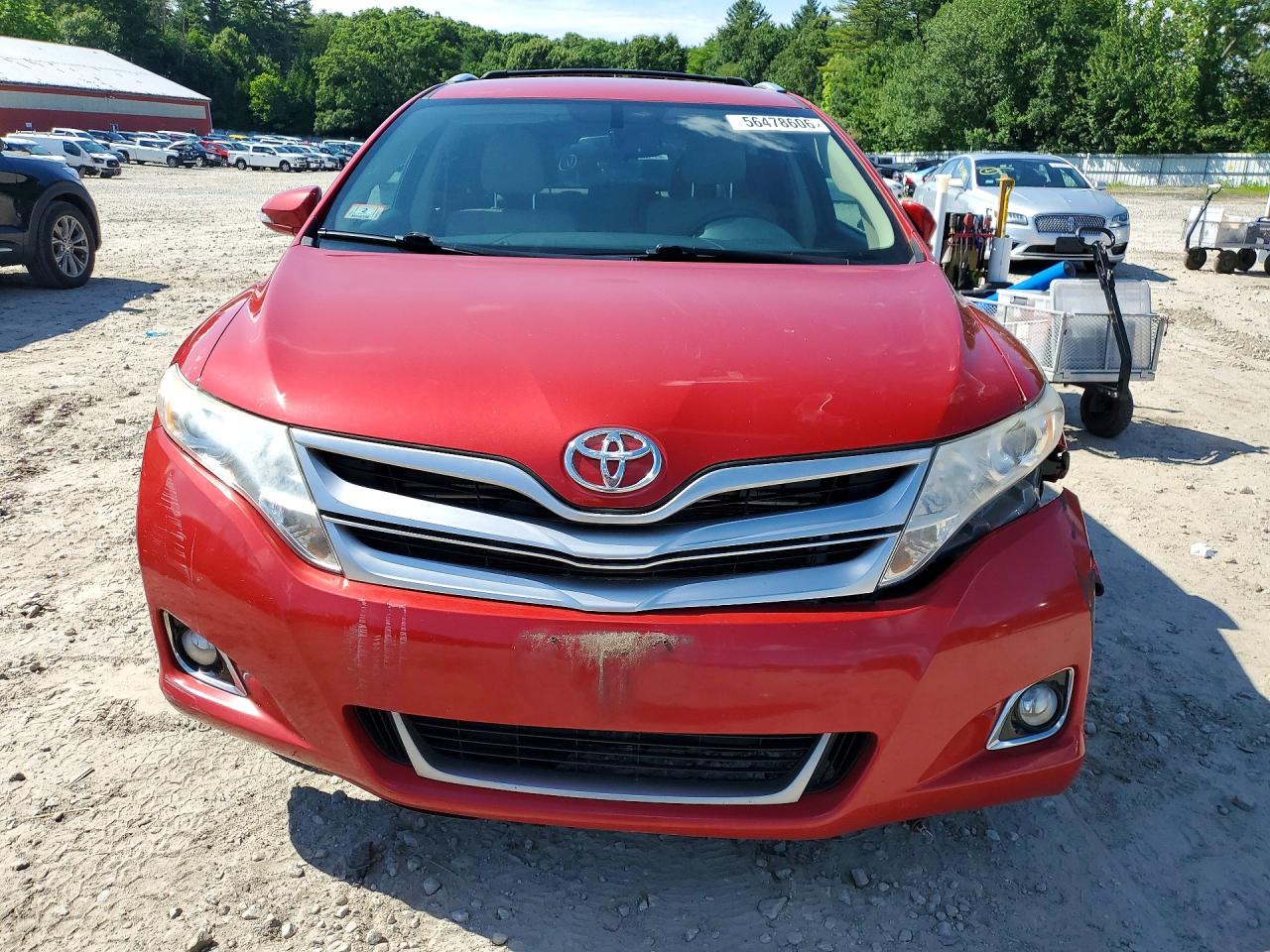 2013 Toyota Venza Le Awd Red vin: 4T3BA3BBXDU035264