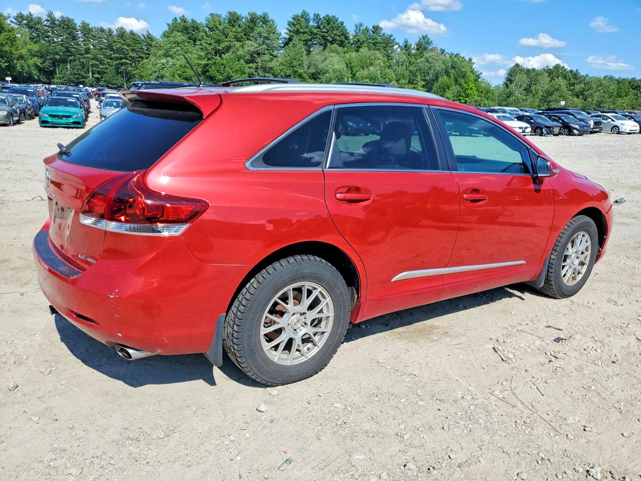 2013 Toyota Venza Le Awd Red vin: 4T3BA3BBXDU035264