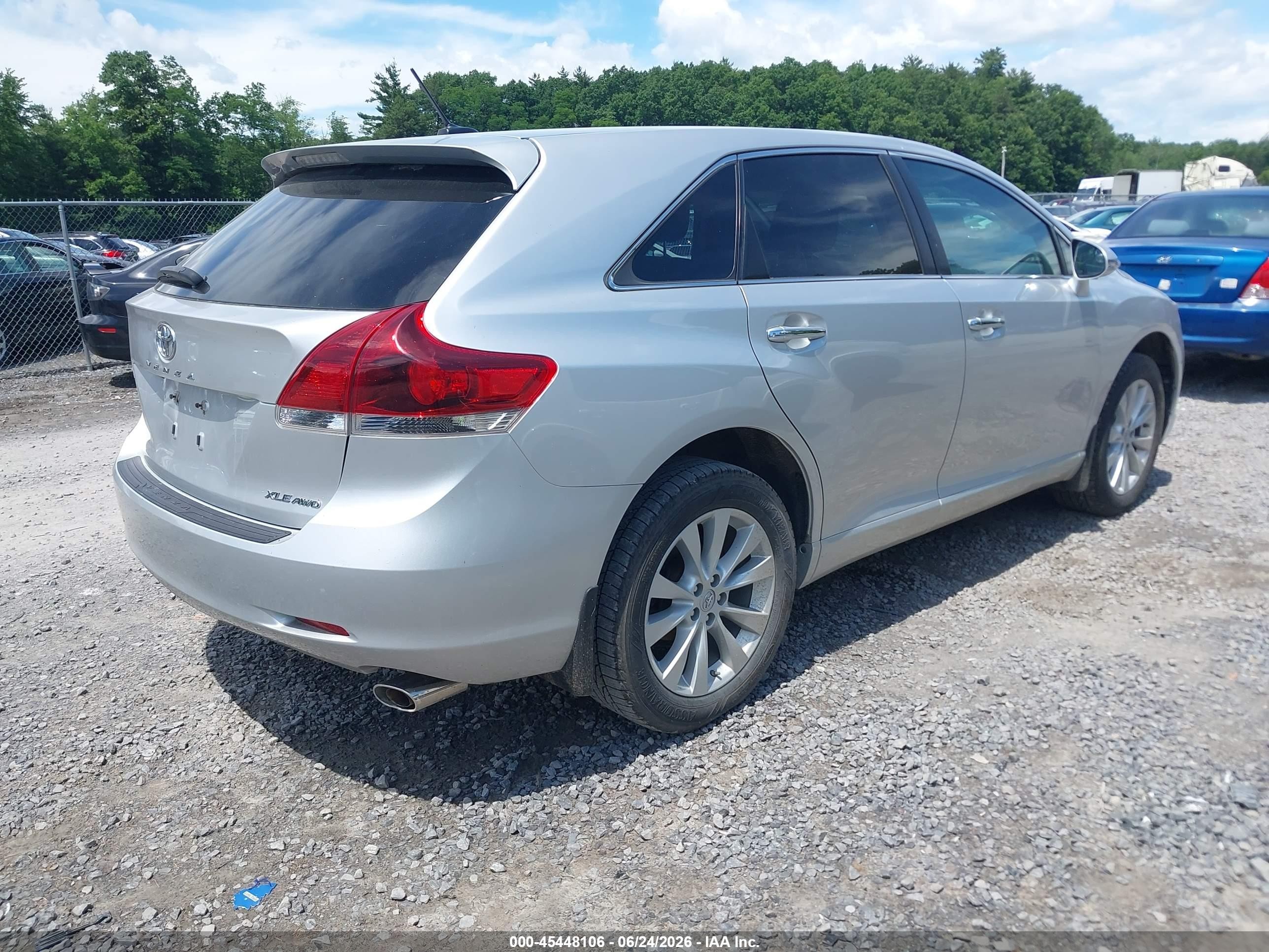 2014 Toyota Venza Xle Silver vin: 4T3BA3BBXEU062515