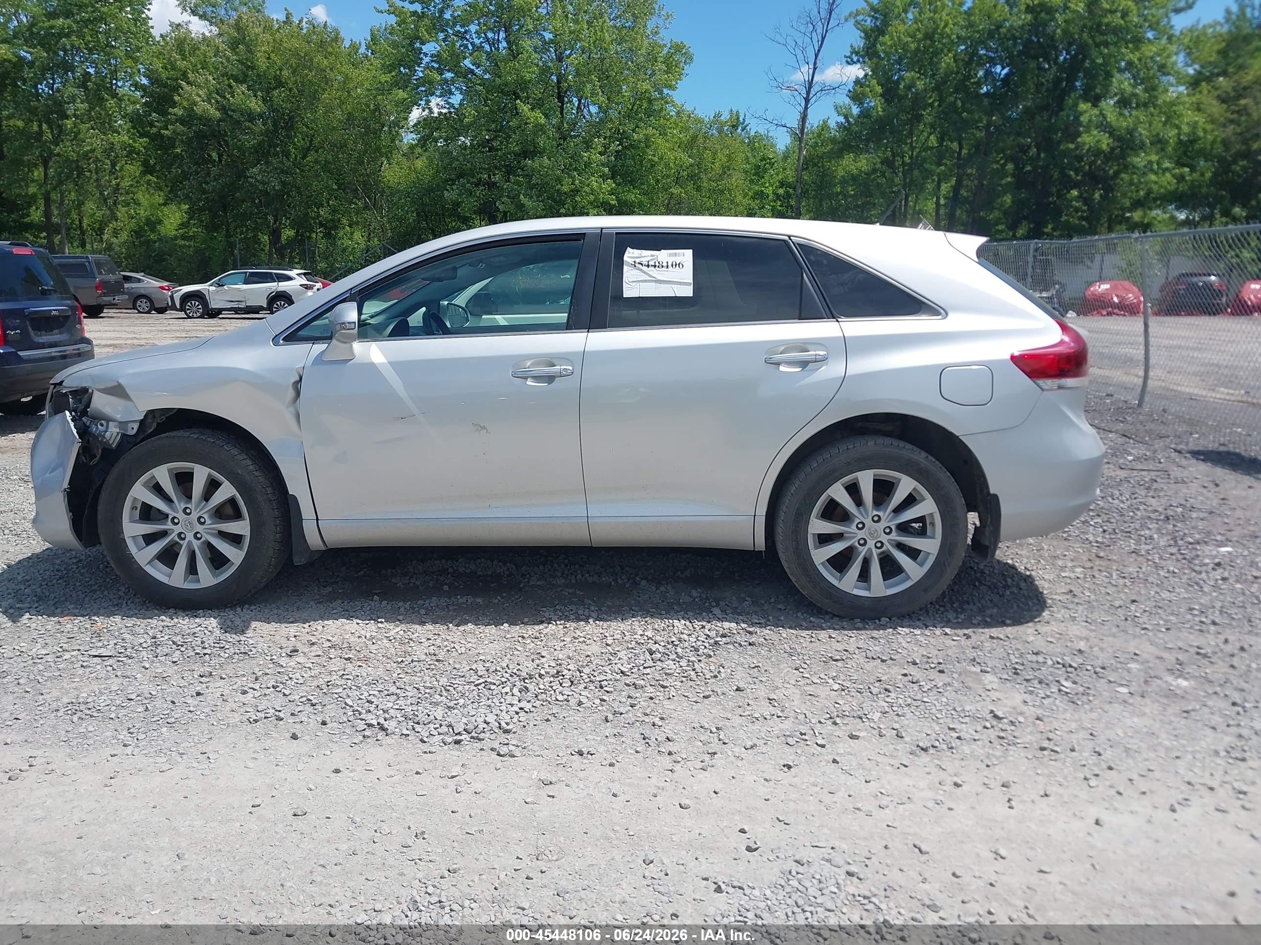 2014 Toyota Venza Xle Silver vin: 4T3BA3BBXEU062515