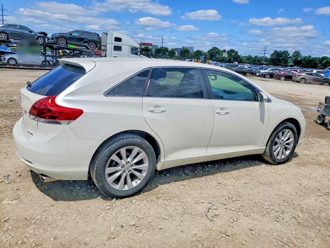 2015 Toyota Venza Le White vin: 4T3BA3BBXFU068591