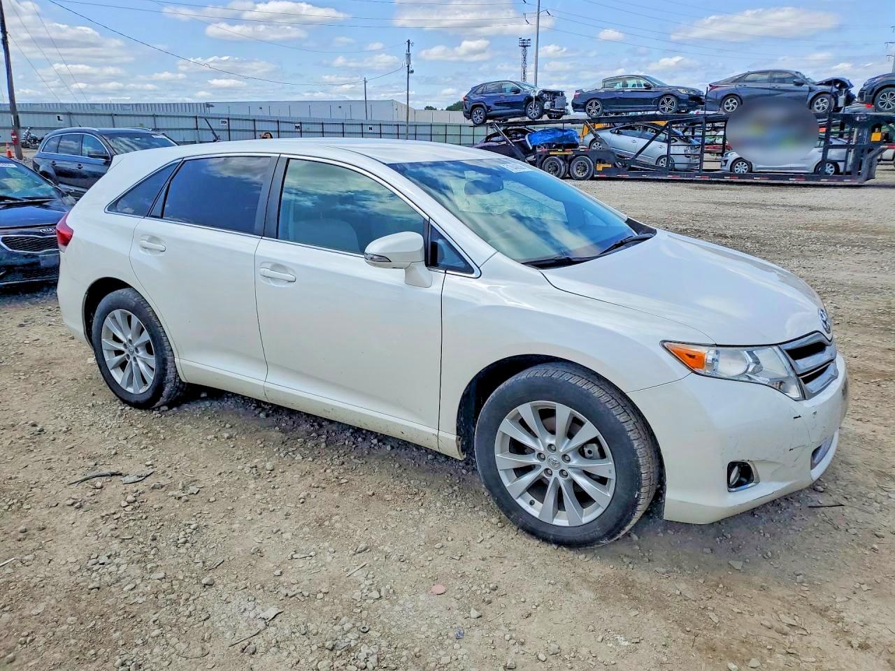 2015 Toyota Venza Le White vin: 4T3BA3BBXFU068591
