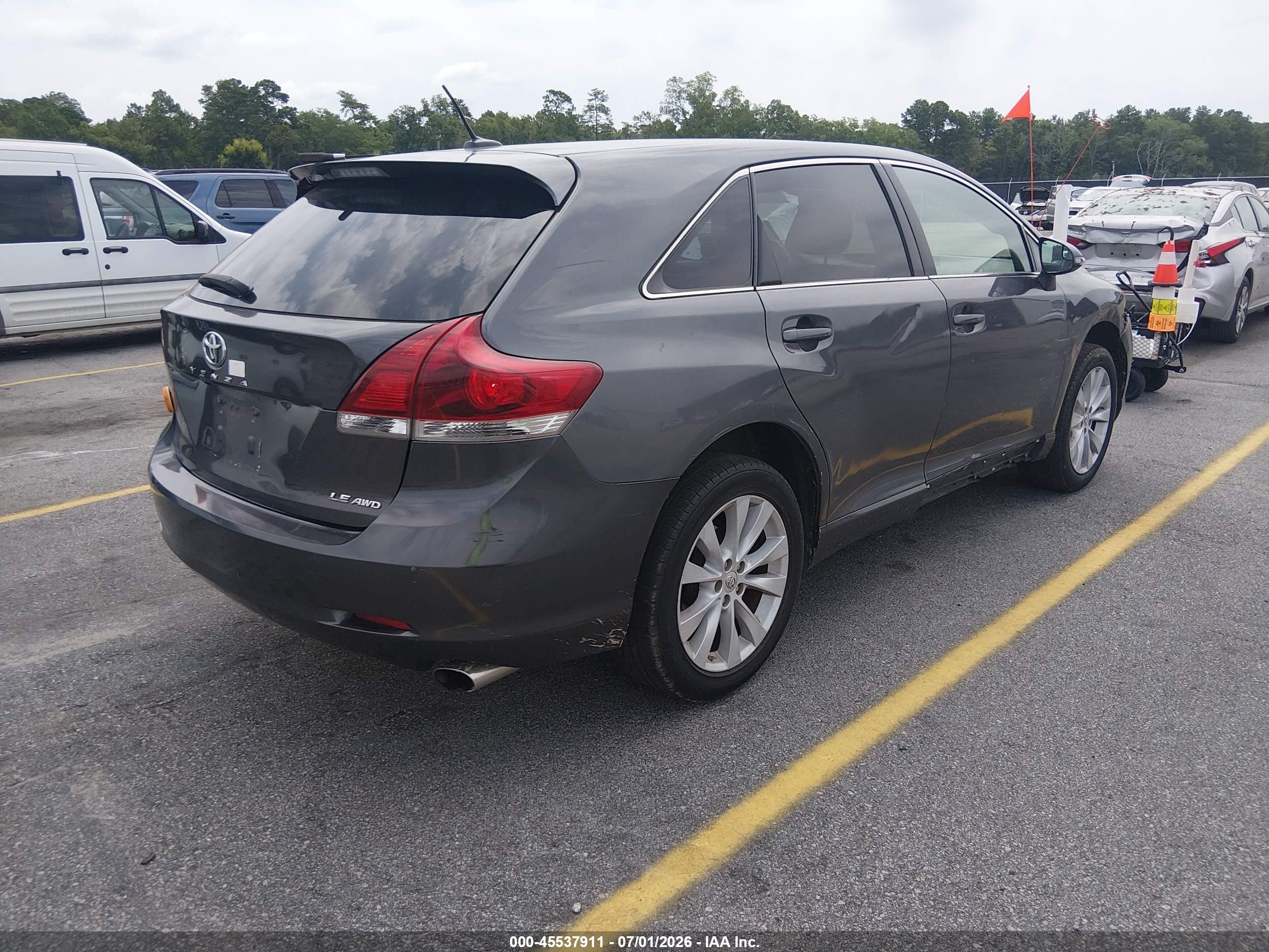 2015 Toyota Venza Le Gray vin: 4T3BA3BBXFU071734