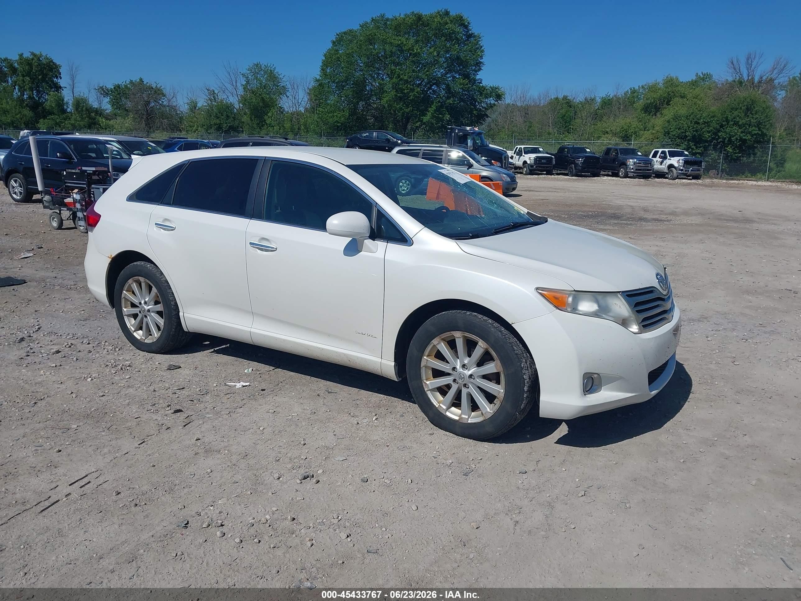 2009 Toyota Venza   White vin: 4T3BE11A19U008642