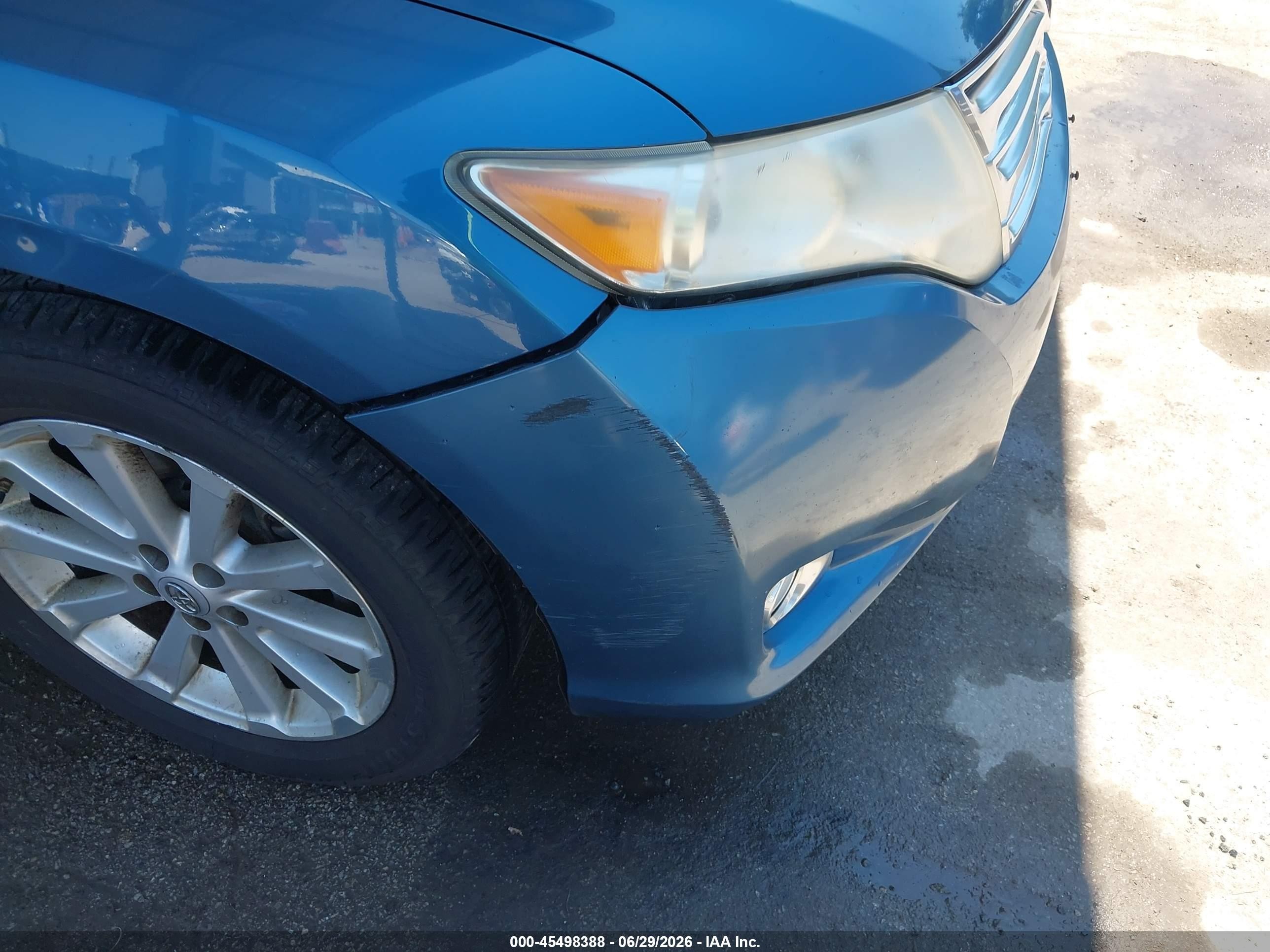 2009 Toyota Venza   Light Blue vin: 4T3BE11A79U006880