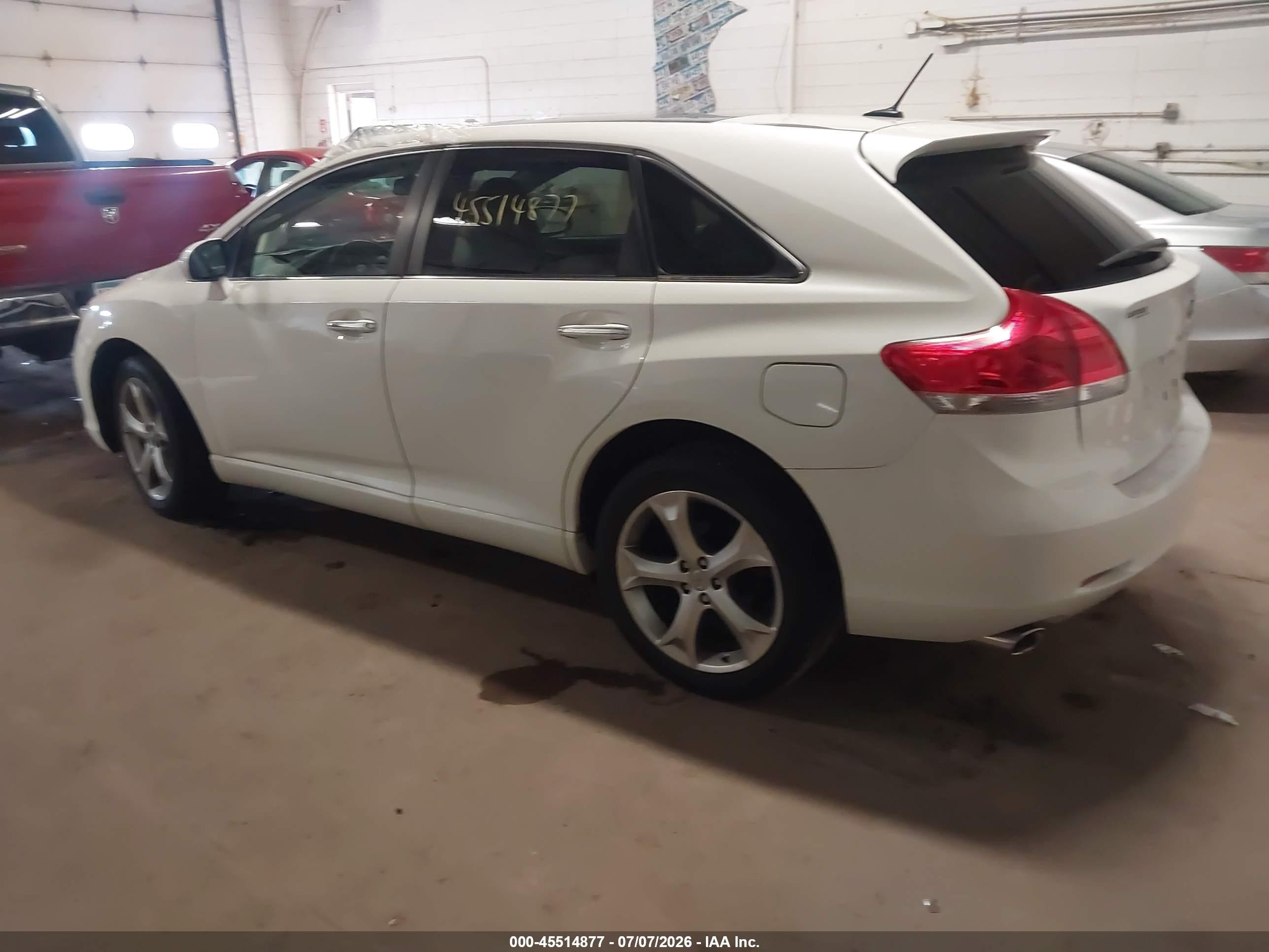 2009 Toyota Venza Base V6 White vin: 4T3BK11A09U001688